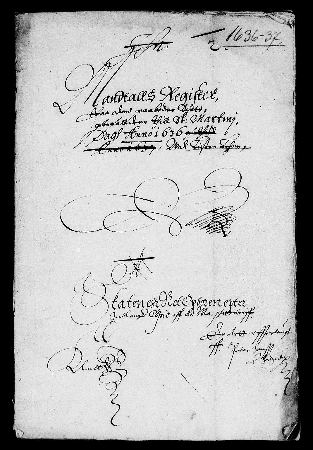 Rentekammeret inntil 1814, Reviderte regnskaper, Lensregnskaper, AV/RA-EA-5023/R/Rb/Rbr/L0011: Lista len, 1636-1639