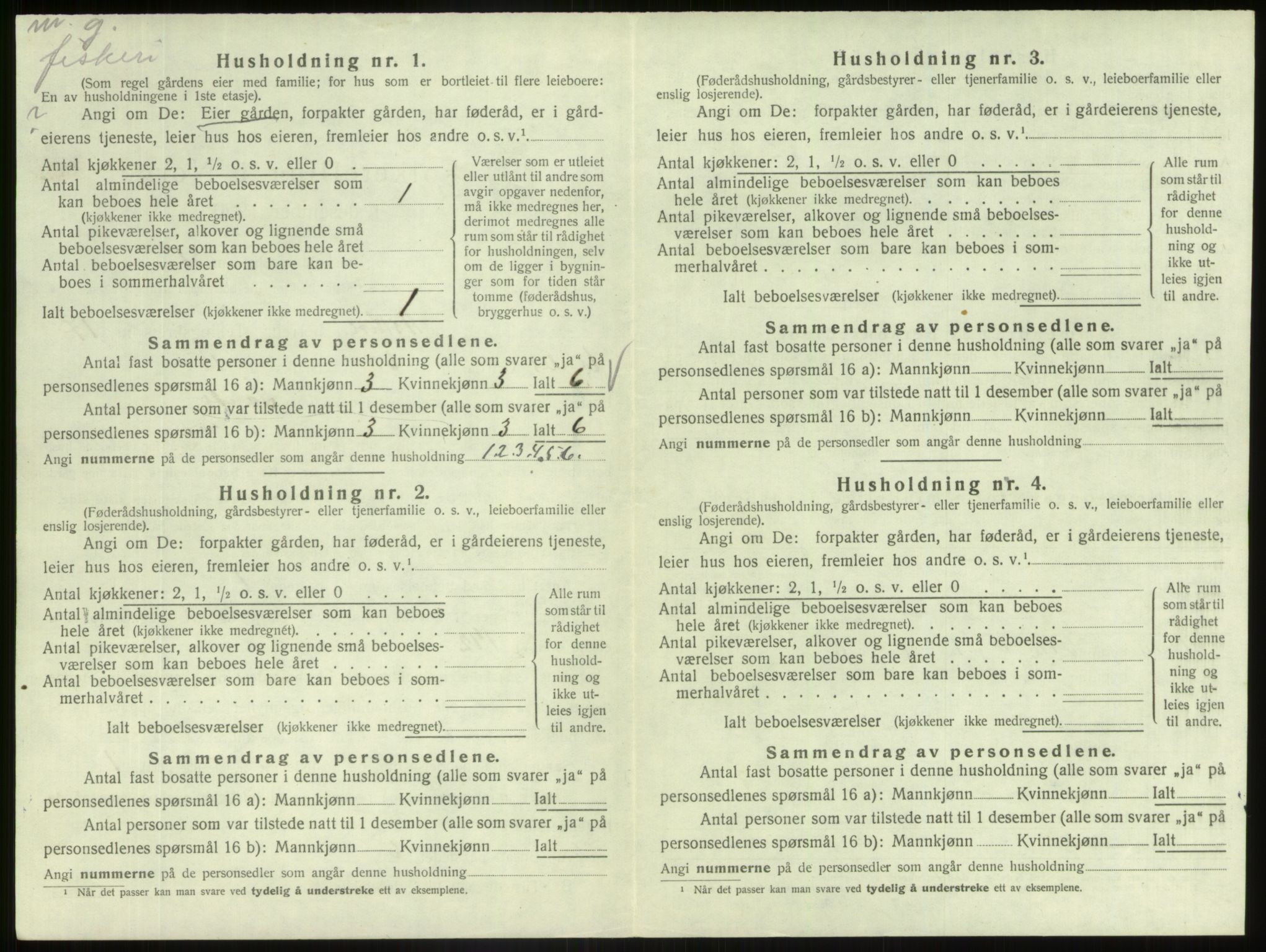 SAB, 1920 census for Askvoll, 1920, p. 969