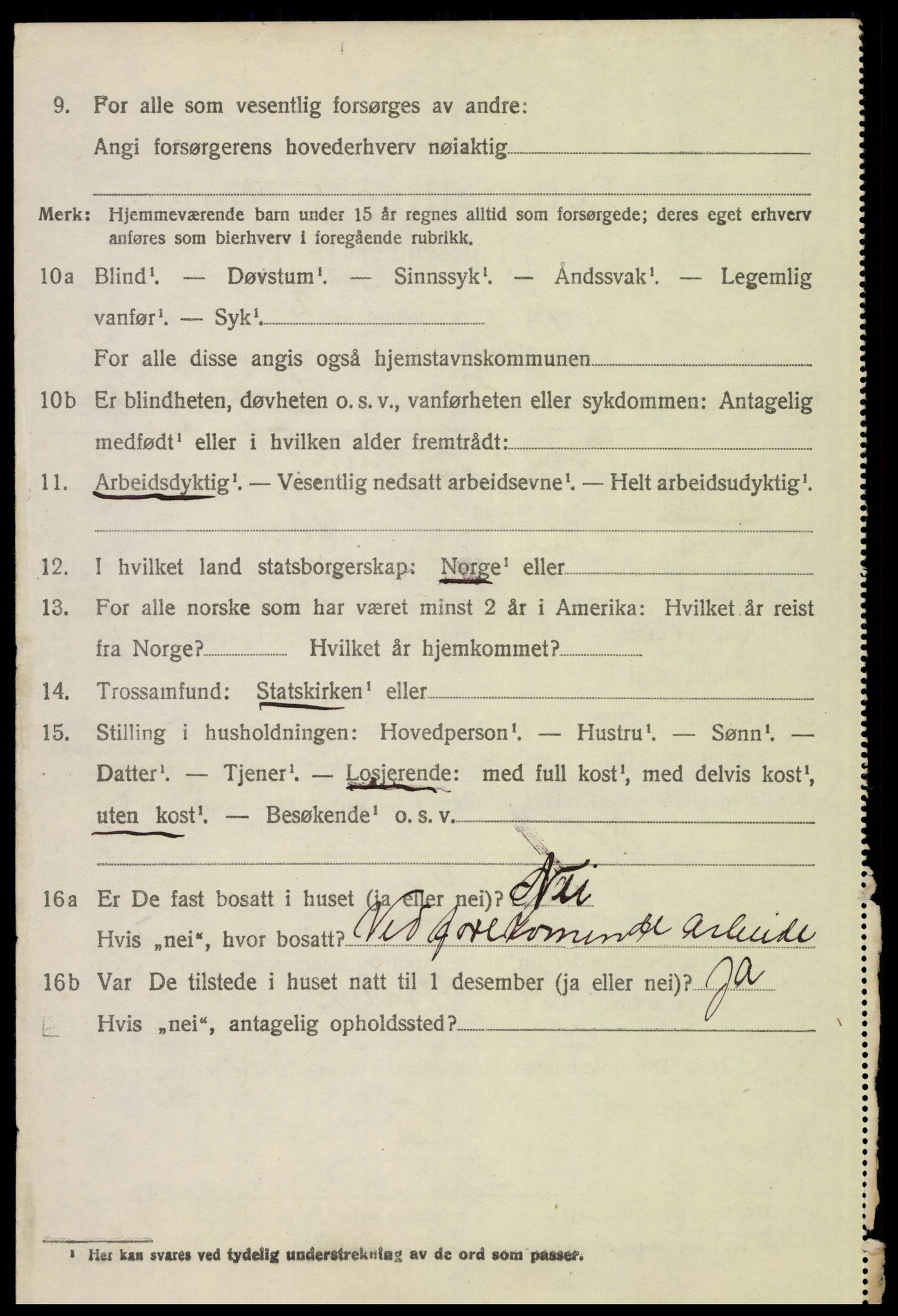 SAH, 1920 census for Alvdal, 1920, p. 5457