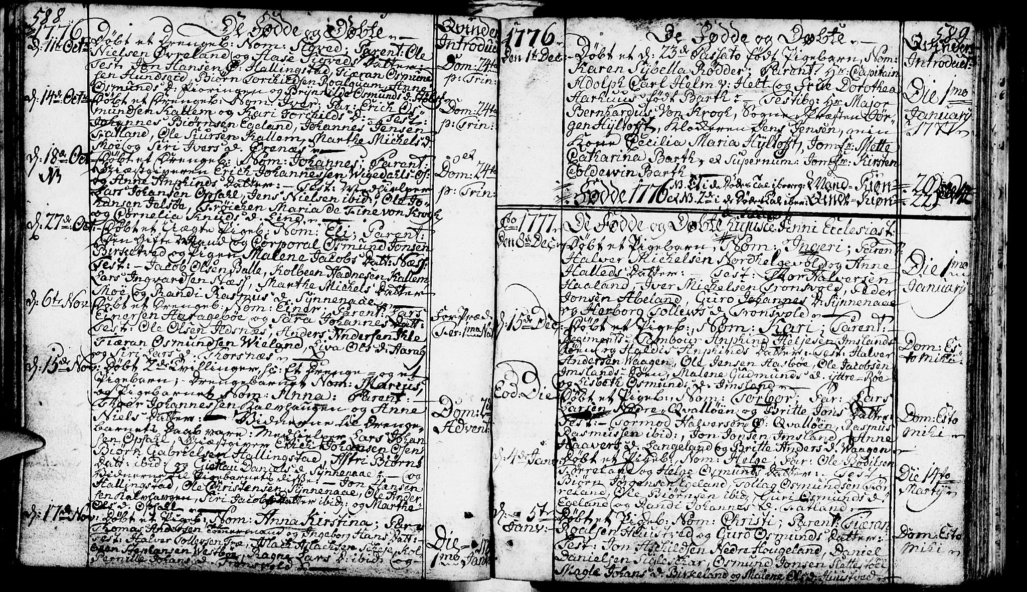 Vikedal sokneprestkontor, SAST/A-101840/01/IV: Parish register (official) no. A 1, 1737-1778, p. 588-589