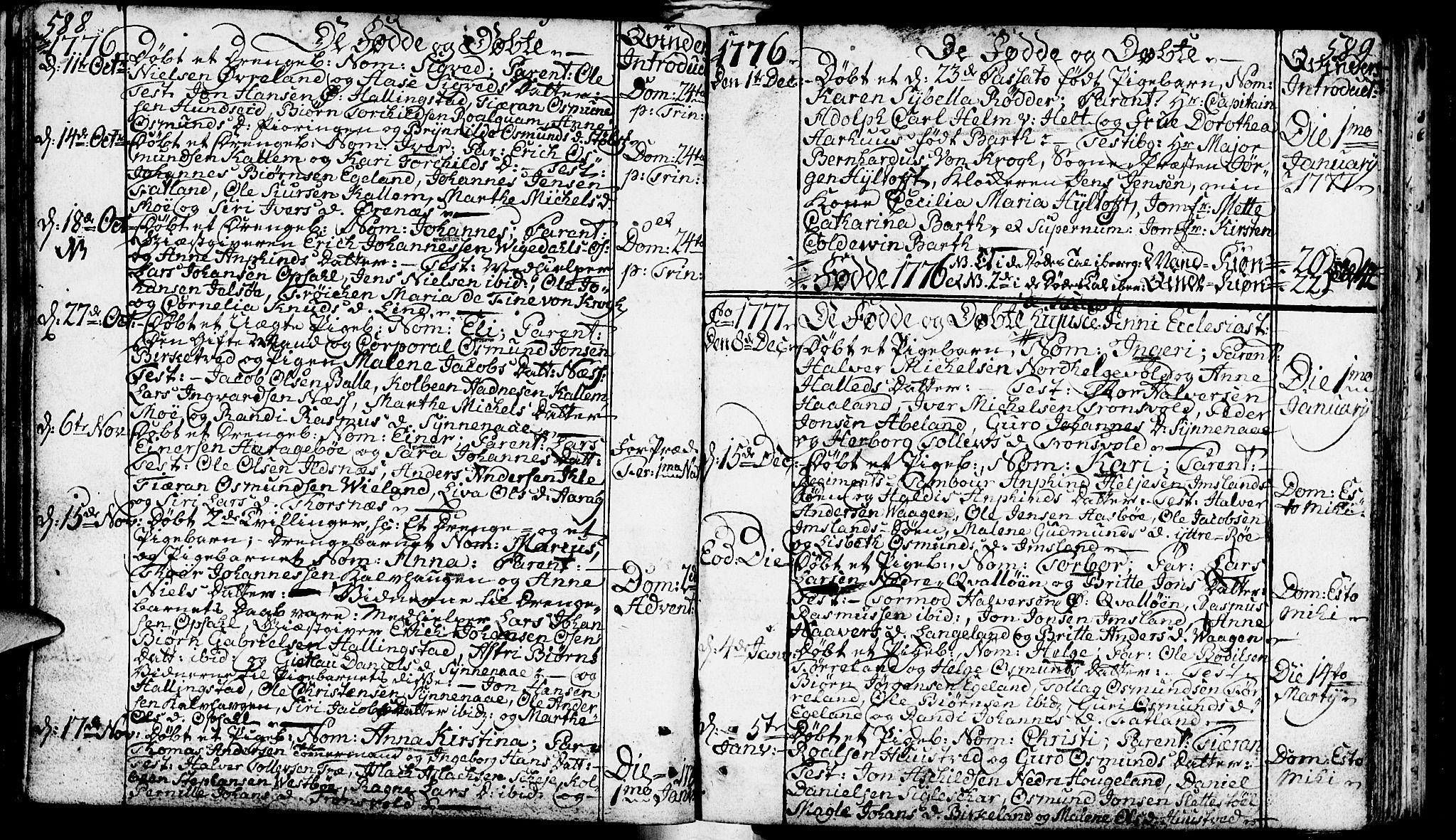 Vikedal sokneprestkontor, AV/SAST-A-101840/01/IV: Parish register (official) no. A 1, 1737-1778, p. 588-589