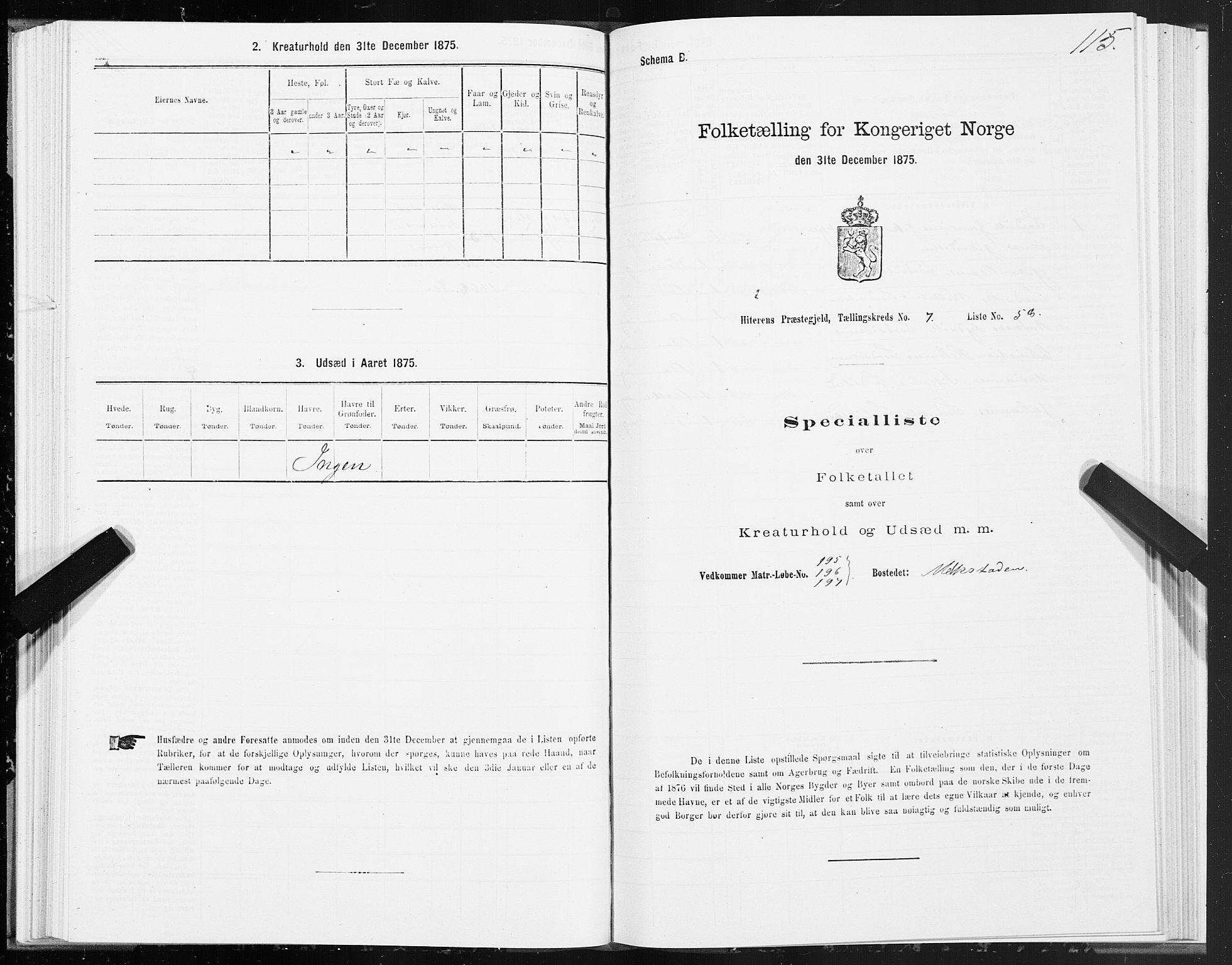 SAT, 1875 census for 1617P Hitra, 1875, p. 4115