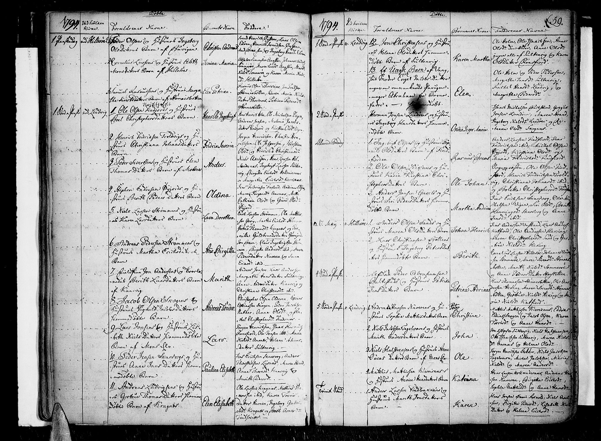 Lenvik sokneprestembete, SATØ/S-1310/H/Ha/Haa/L0002kirke: Parish register (official) no. 2, 1784-1820, p. 59