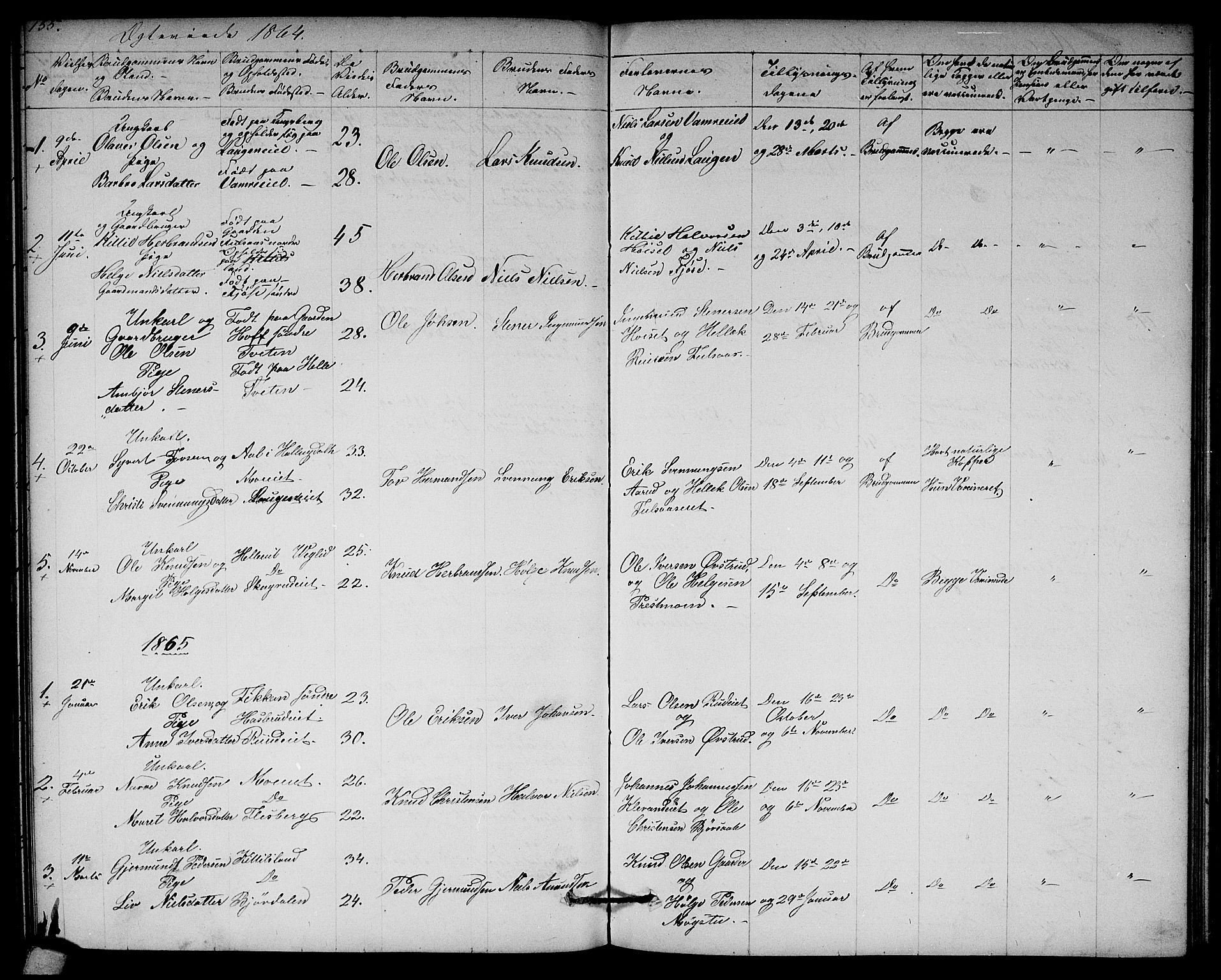 Rollag kirkebøker, SAKO/A-240/G/Ga/L0003: Parish register (copy) no. I 3, 1856-1887, p. 155