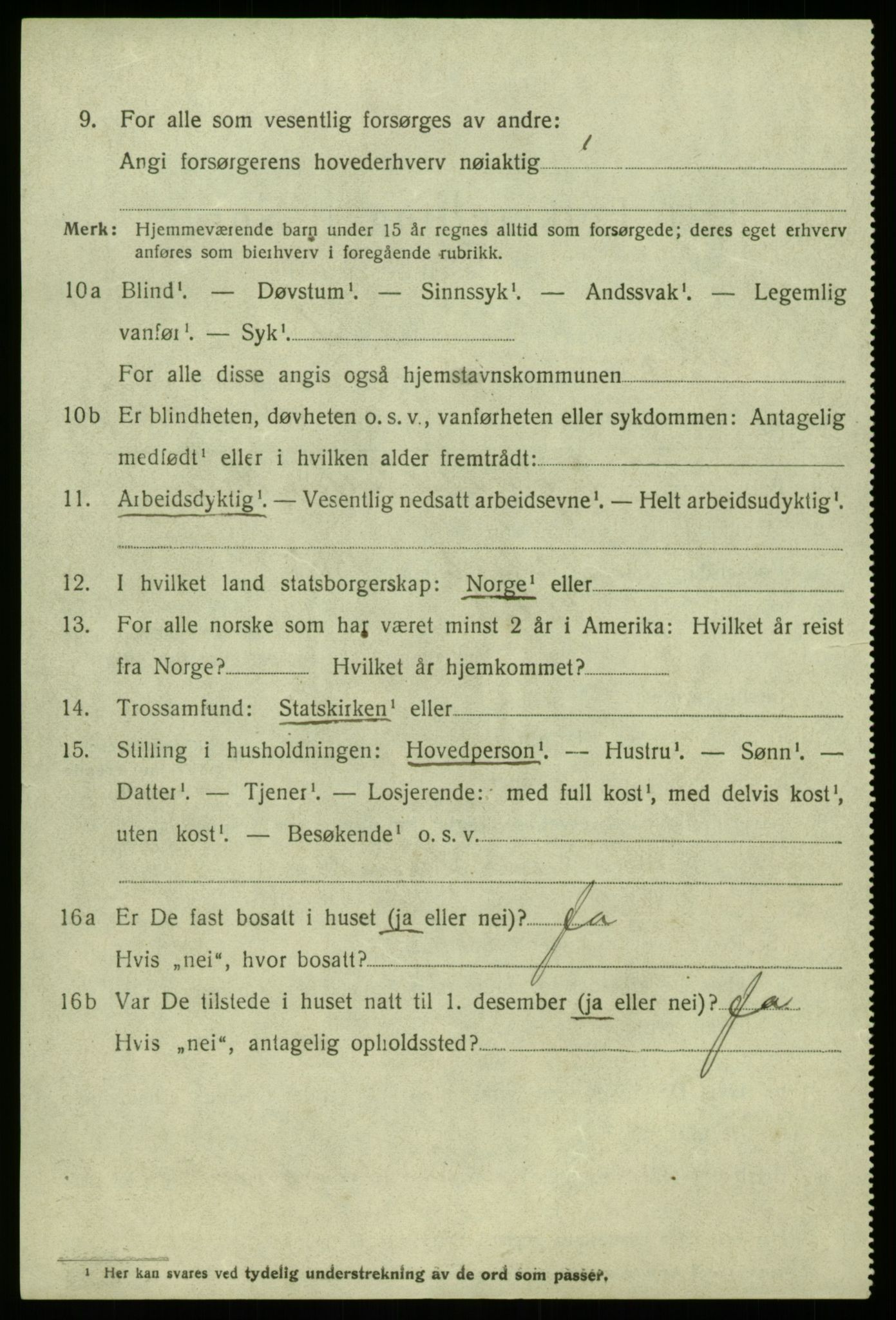 SAB, 1920 census for Vik, 1920, p. 7722