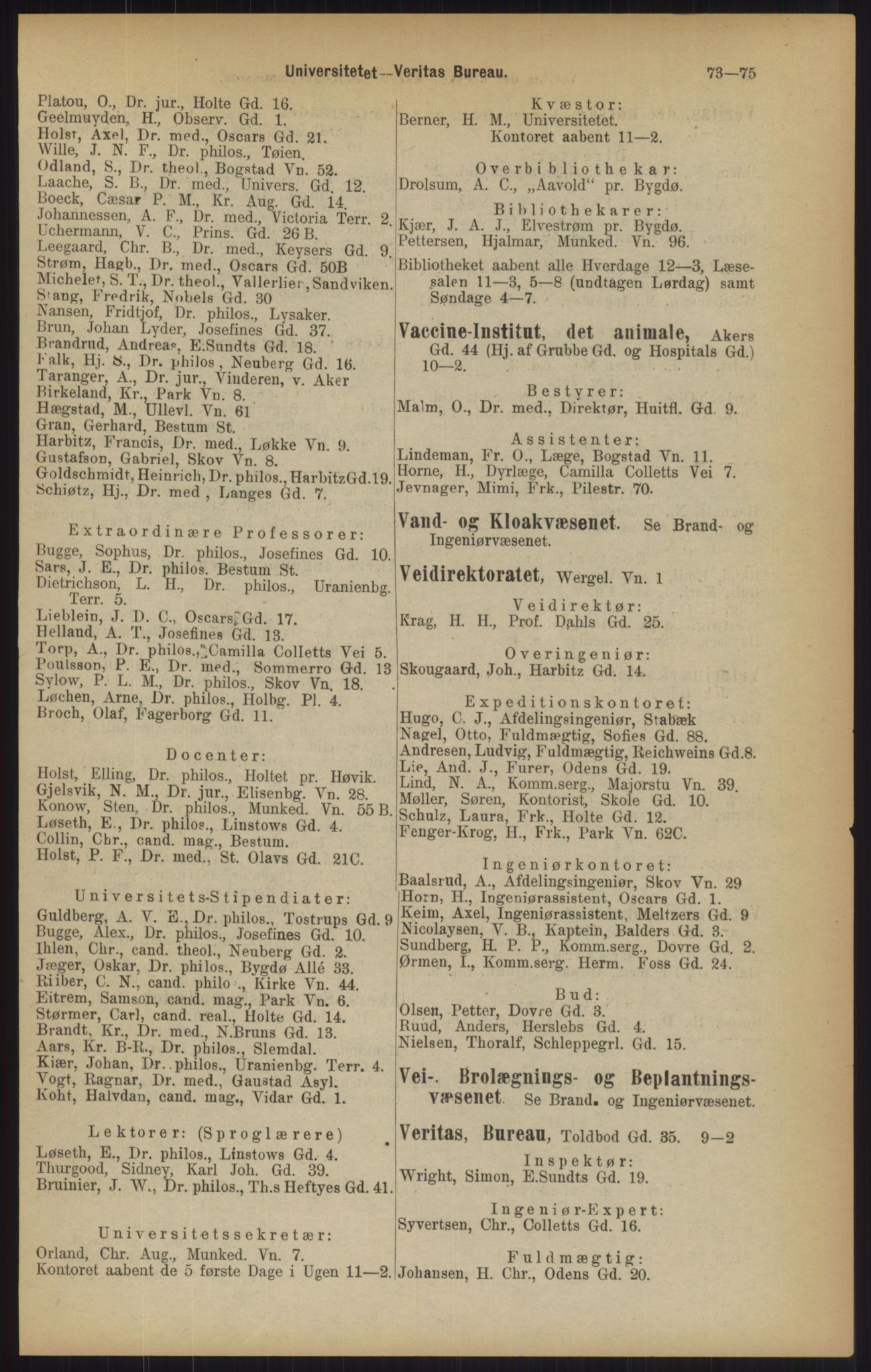 Kristiania/Oslo adressebok, PUBL/-, 1902, p. 73