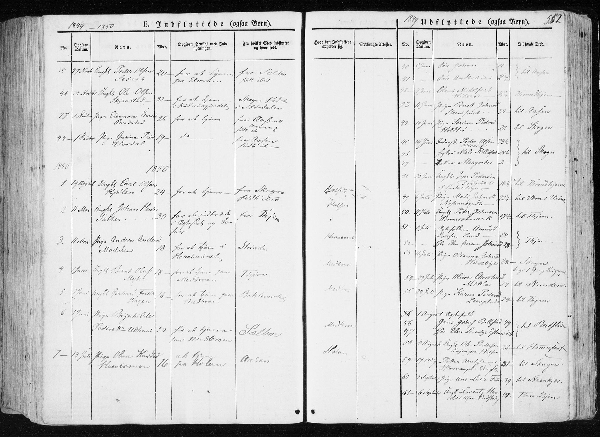 Ministerialprotokoller, klokkerbøker og fødselsregistre - Nord-Trøndelag, SAT/A-1458/709/L0074: Parish register (official) no. 709A14, 1845-1858, p. 552