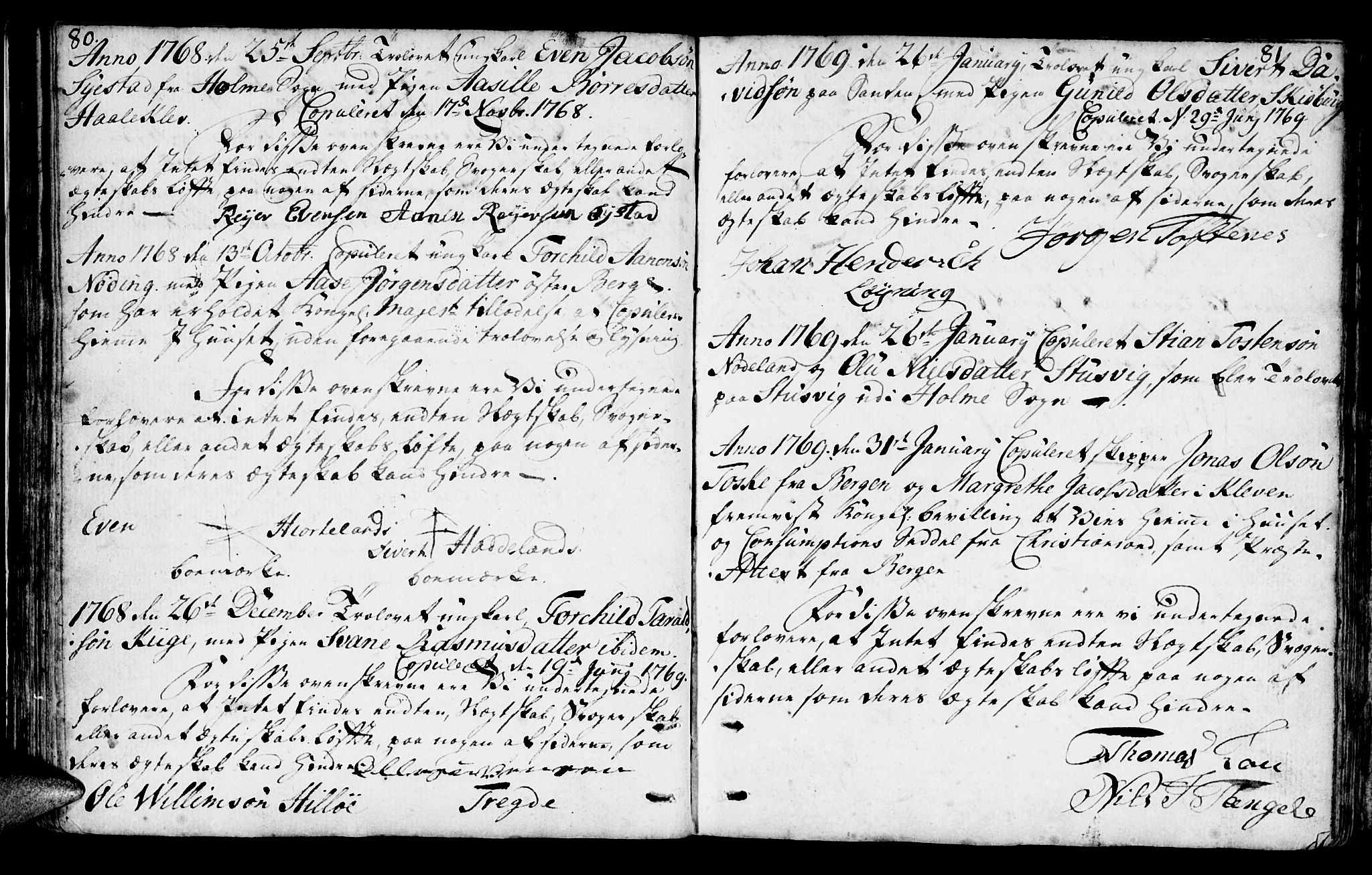 Mandal sokneprestkontor, AV/SAK-1111-0030/F/Fa/Faa/L0006: Parish register (official) no. A 6, 1755-1783, p. 80-81