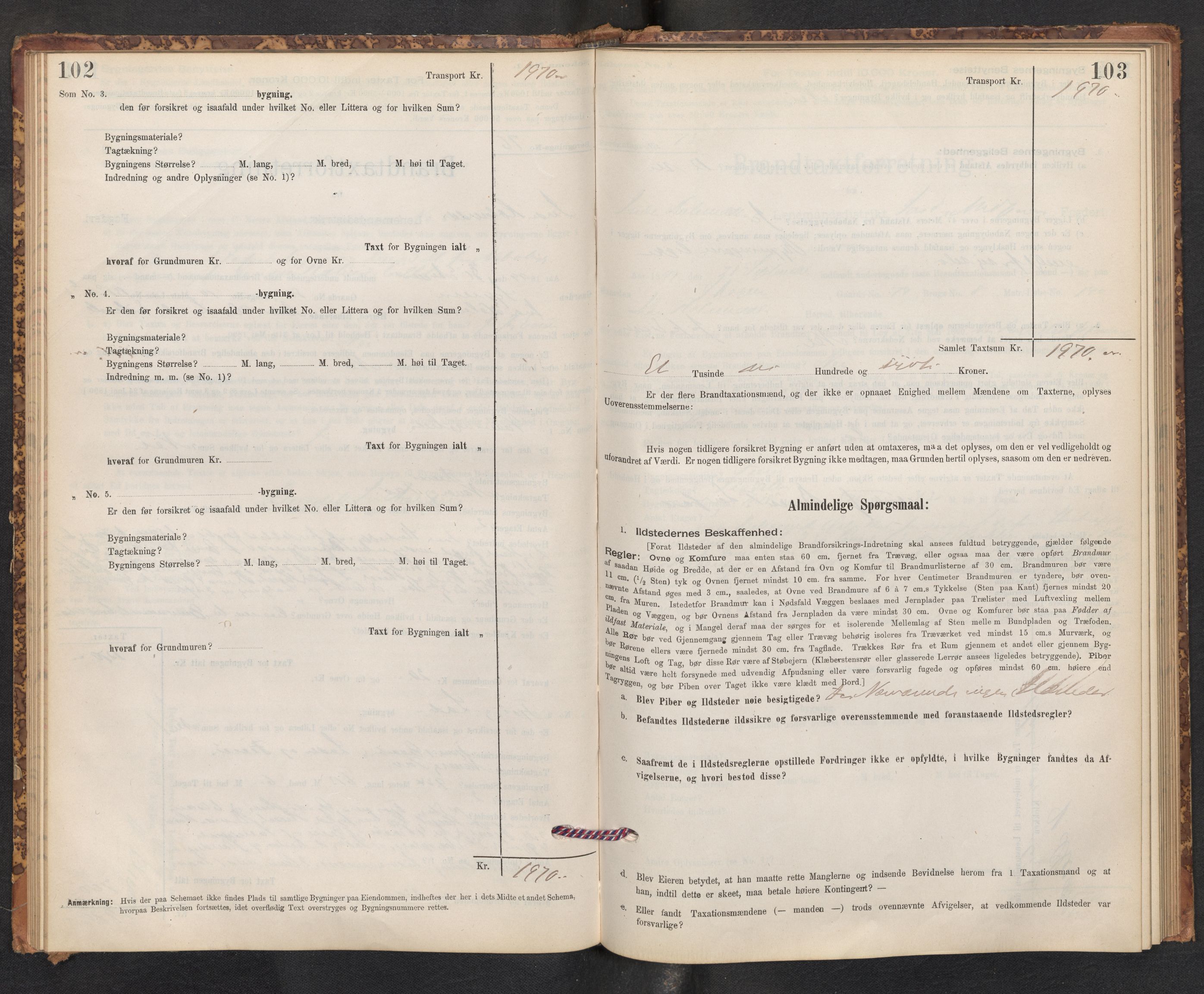 Lensmannen i Gaular, AV/SAB-A-27601/0012/L0005: Branntakstprotokoll, skjematakst, 1895-1917, p. 102-103