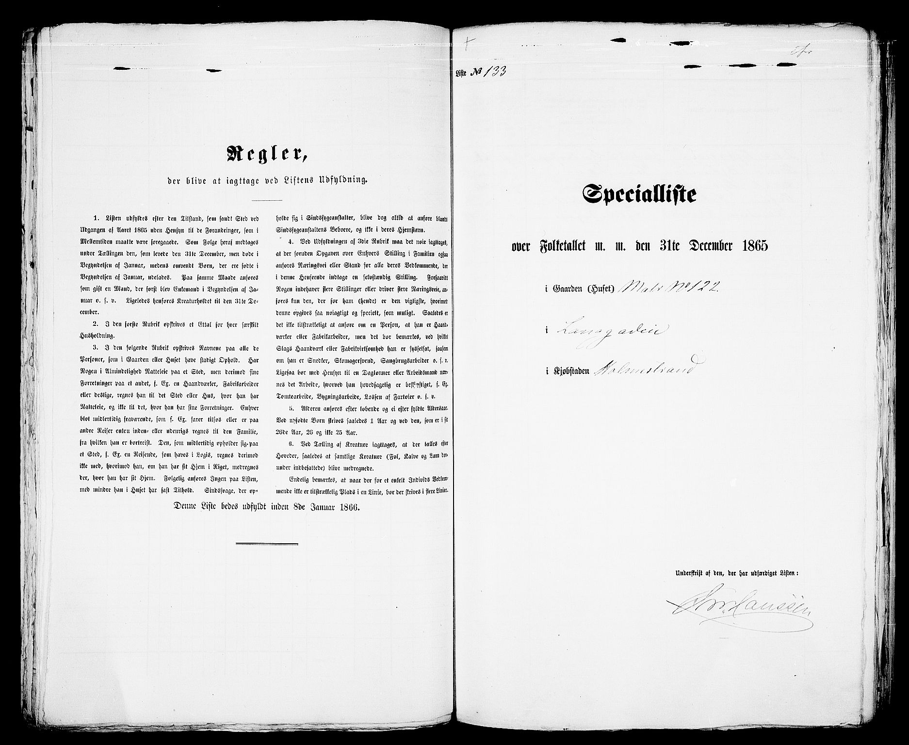 RA, 1865 census for Botne/Holmestrand, 1865, p. 273