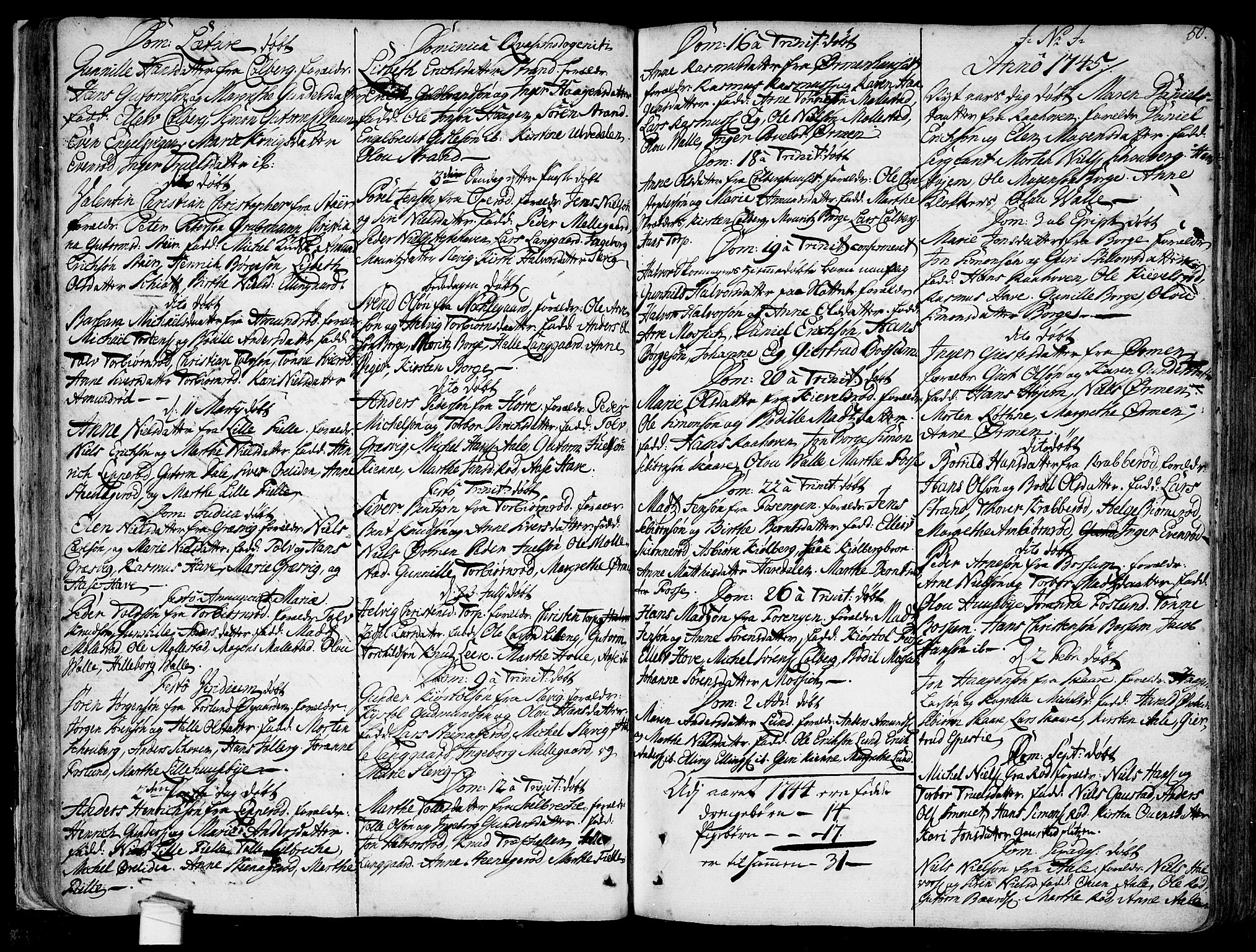 Onsøy prestekontor Kirkebøker, SAO/A-10914/F/Fa/L0001: Parish register (official) no. I 1, 1733-1814, p. 50