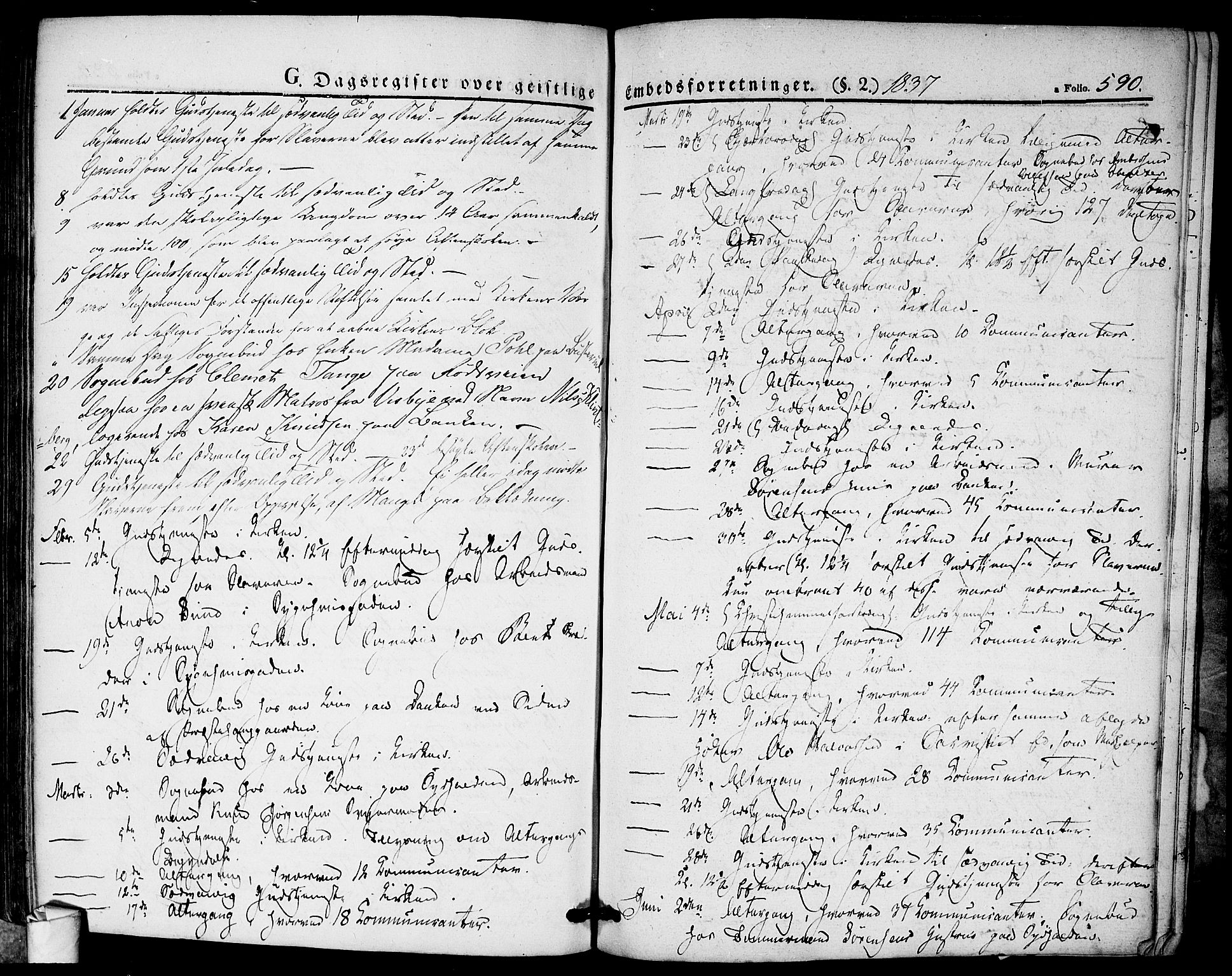 Halden prestekontor Kirkebøker, SAO/A-10909/F/Fa/L0005: Parish register (official) no. I 5, 1834-1845, p. 590