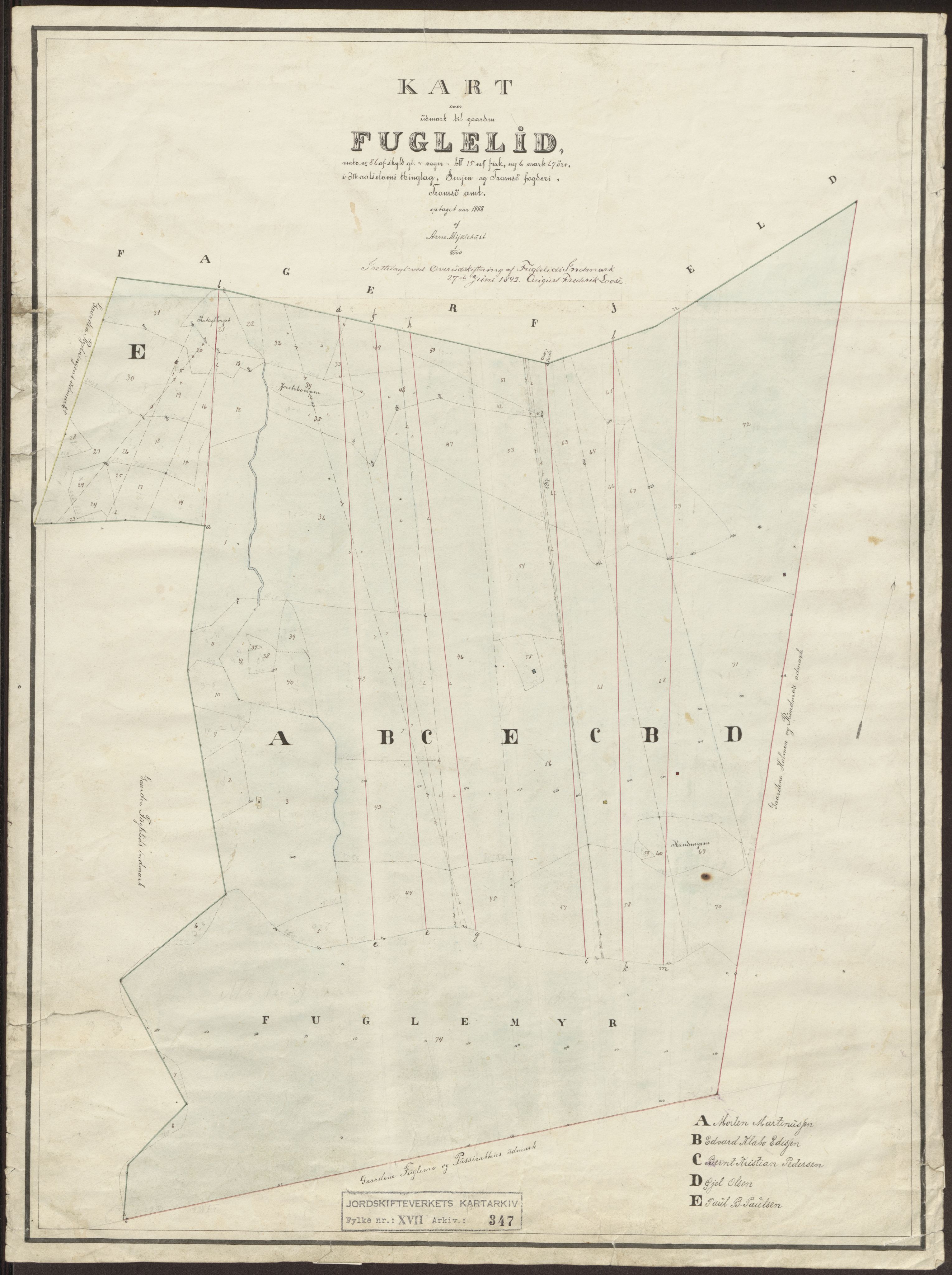 Jordskifteverkets kartarkiv, RA/S-3929/T, 1859-1988, p. 407