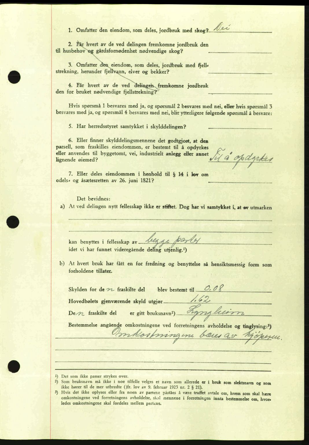 Romsdal sorenskriveri, AV/SAT-A-4149/1/2/2C: Mortgage book no. A12, 1942-1942, Diary no: : 1540/1942