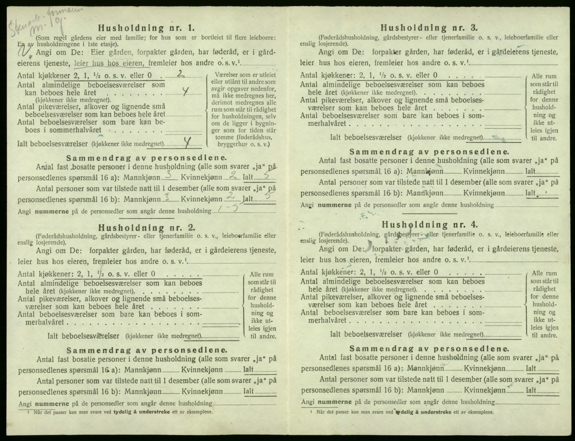 SAB, 1920 census for Austevoll, 1920, p. 219