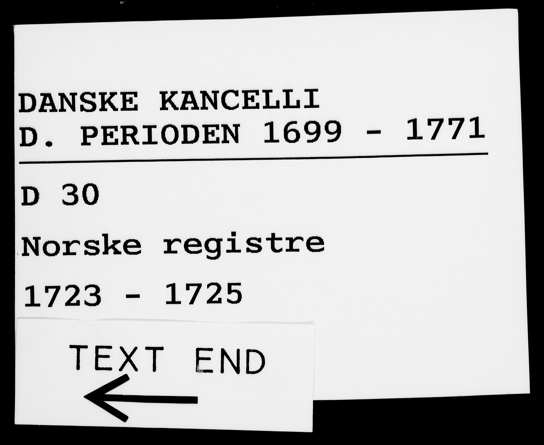 Danske Kanselli 1572-1799, AV/RA-EA-3023/F/Fc/Fca/Fcaa/L0024: Norske registre, 1723-1725