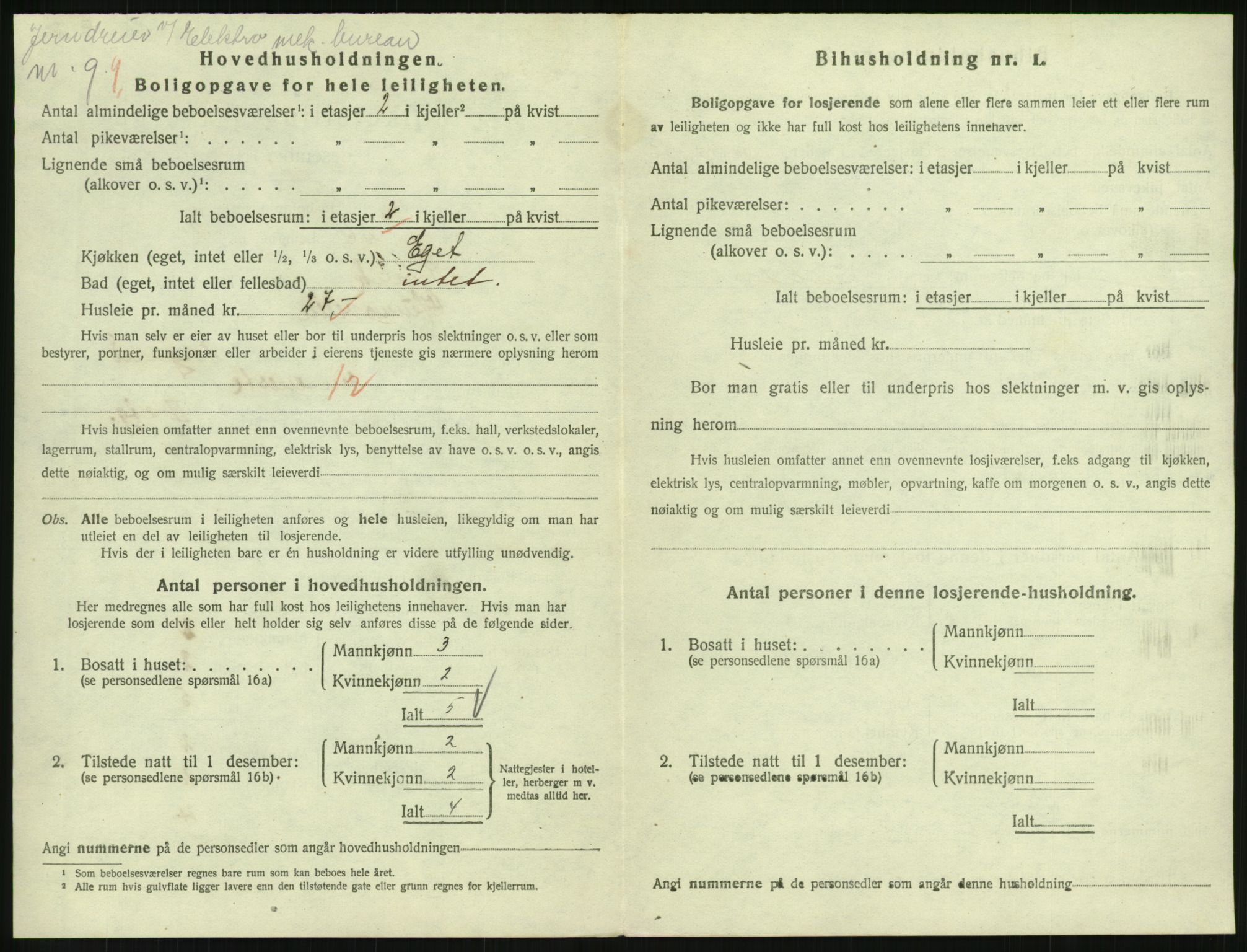 SAH, 1920 census for Gjøvik, 1920, p. 1179