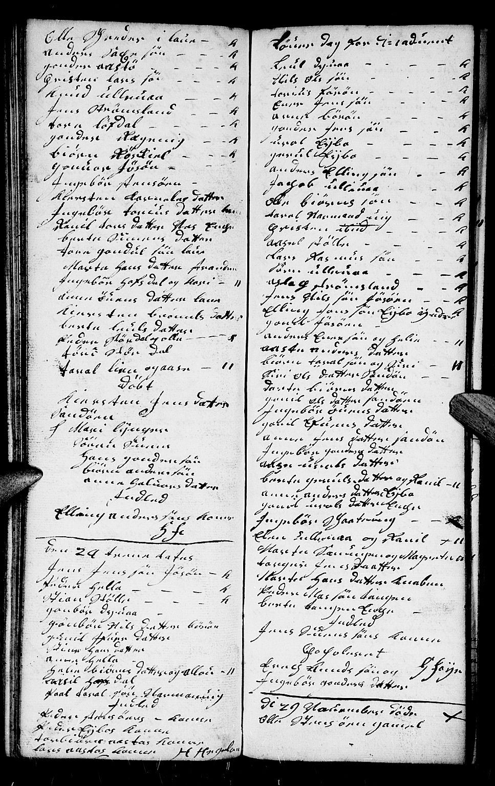 Dypvåg sokneprestkontor, AV/SAK-1111-0007/F/Fb/Fba/L0005: Parish register (copy) no. B 5, 1732-1746, p. 91