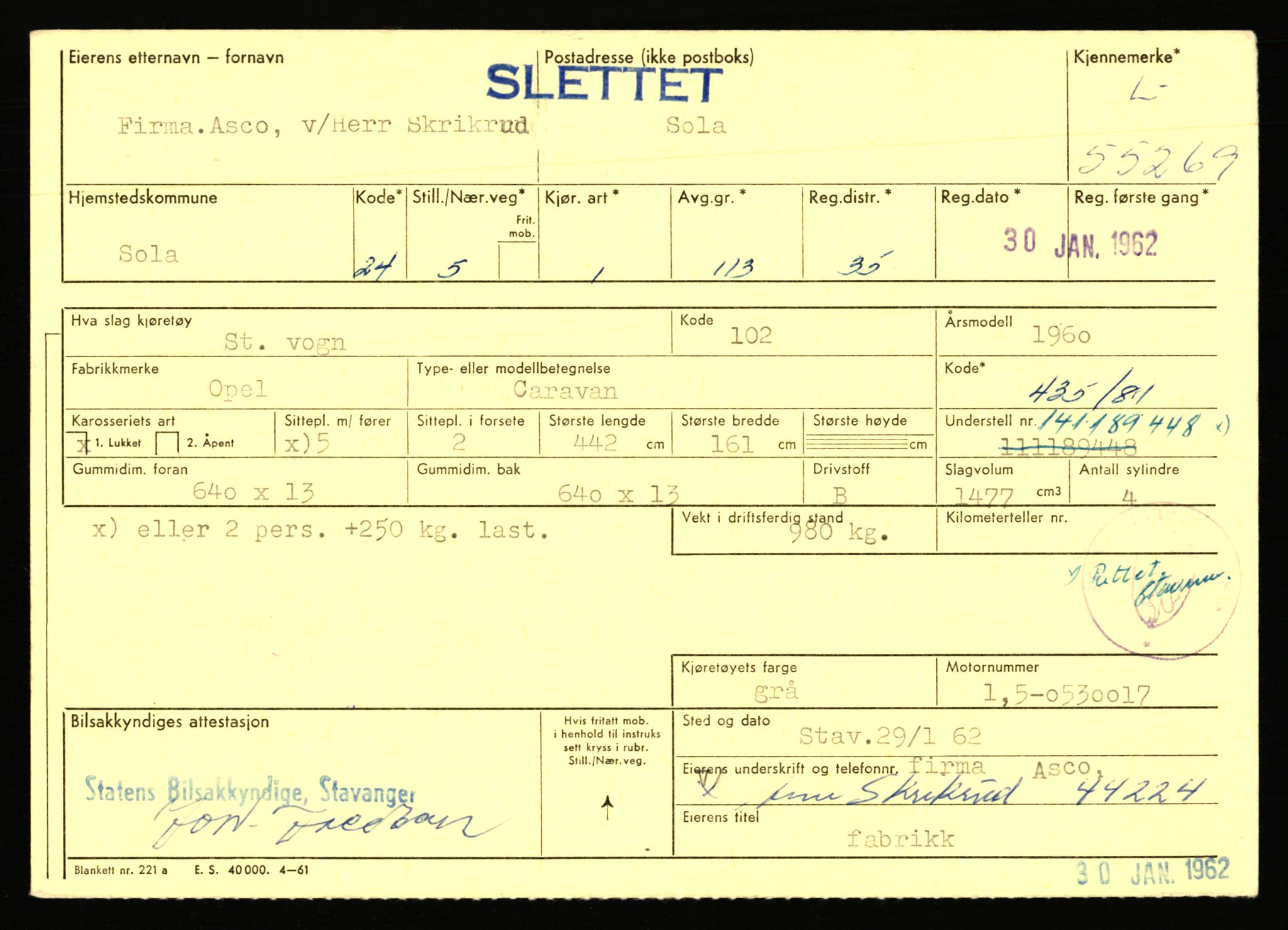 Stavanger trafikkstasjon, AV/SAST-A-101942/0/F/L0054: L-54200 - L-55699, 1930-1971, p. 2173