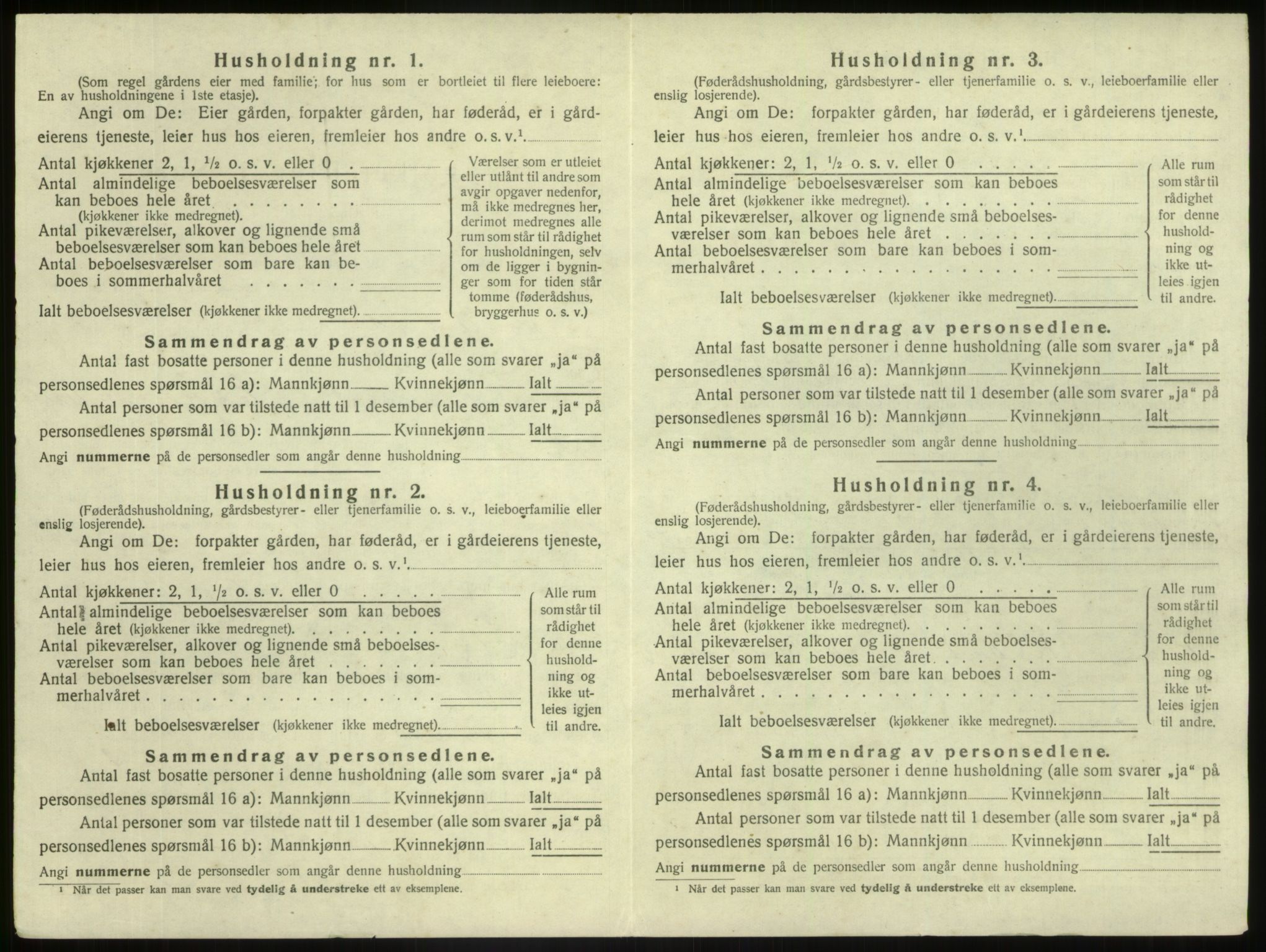 SAB, 1920 census for Jostedal, 1920, p. 193