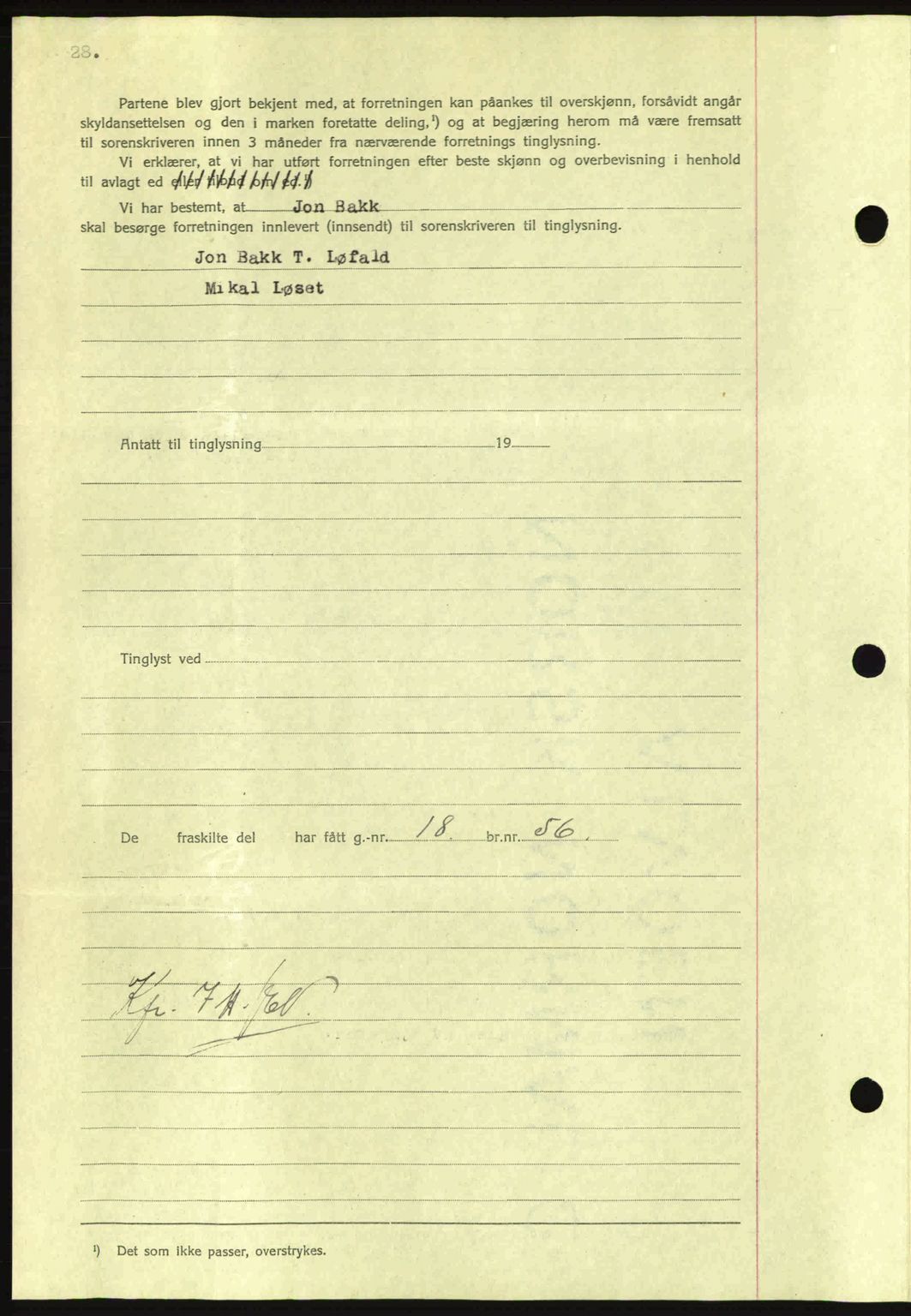 Nordmøre sorenskriveri, SAT/A-4132/1/2/2Ca: Mortgage book no. A84, 1938-1938, Diary no: : 1503/1938