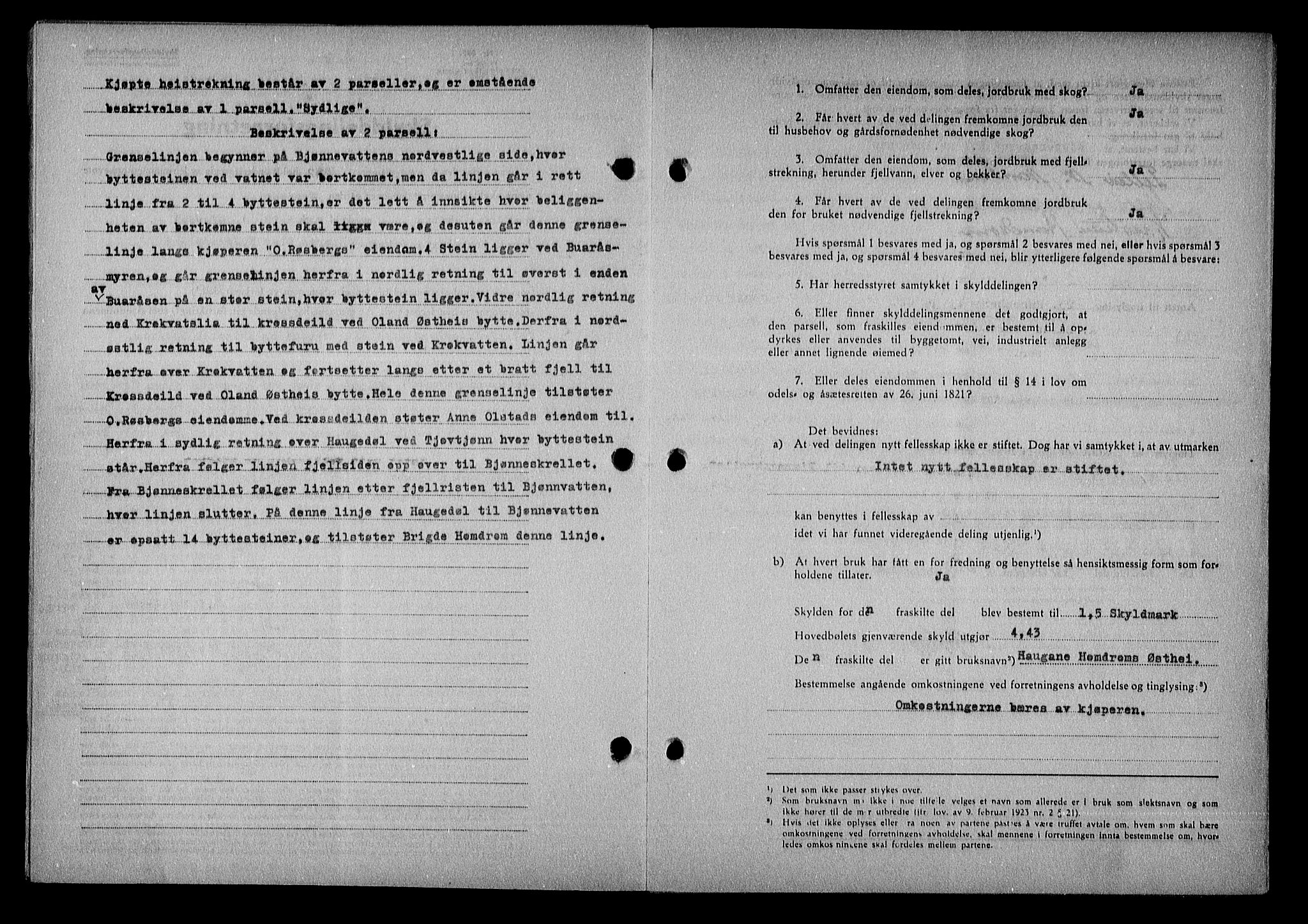 Nedenes sorenskriveri, AV/SAK-1221-0006/G/Gb/Gba/L0050: Mortgage book no. A-IV, 1942-1943, Diary no: : 1412/1942