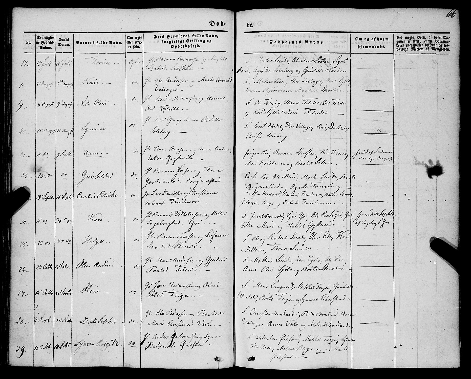 Innvik sokneprestembete, SAB/A-80501: Parish register (official) no. A 5, 1847-1865, p. 66