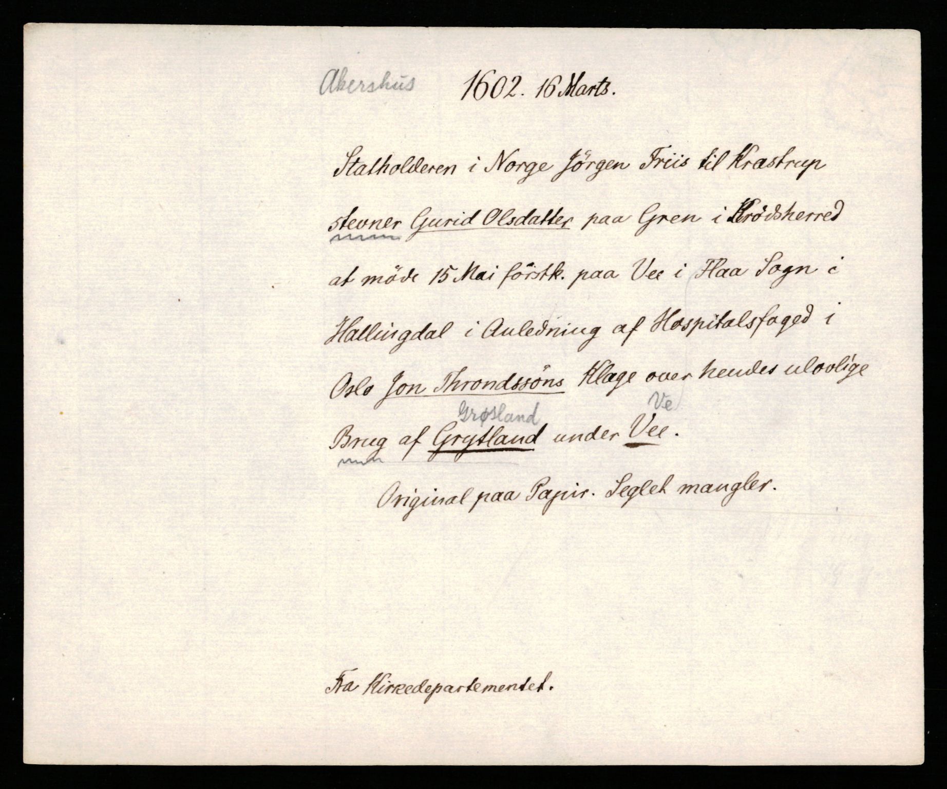 Riksarkivets diplomsamling, AV/RA-EA-5965/F35/F35b/L0005: Riksarkivets diplomer, seddelregister, 1601-1612, p. 93