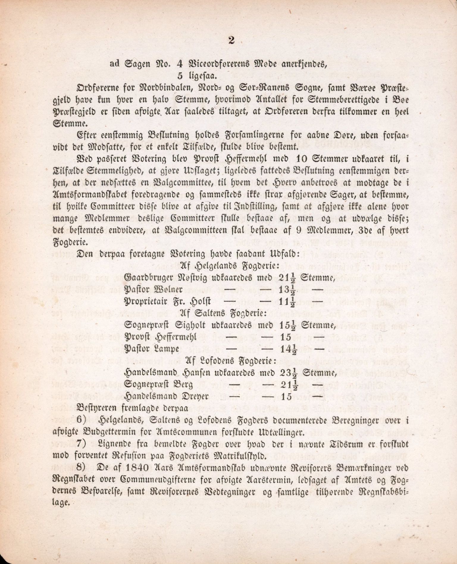 Nordland Fylkeskommune. Fylkestinget, AIN/NFK-17/176/A/Ac/L0002: Fylkestingsforhandlinger 1839-1848, 1839-1848