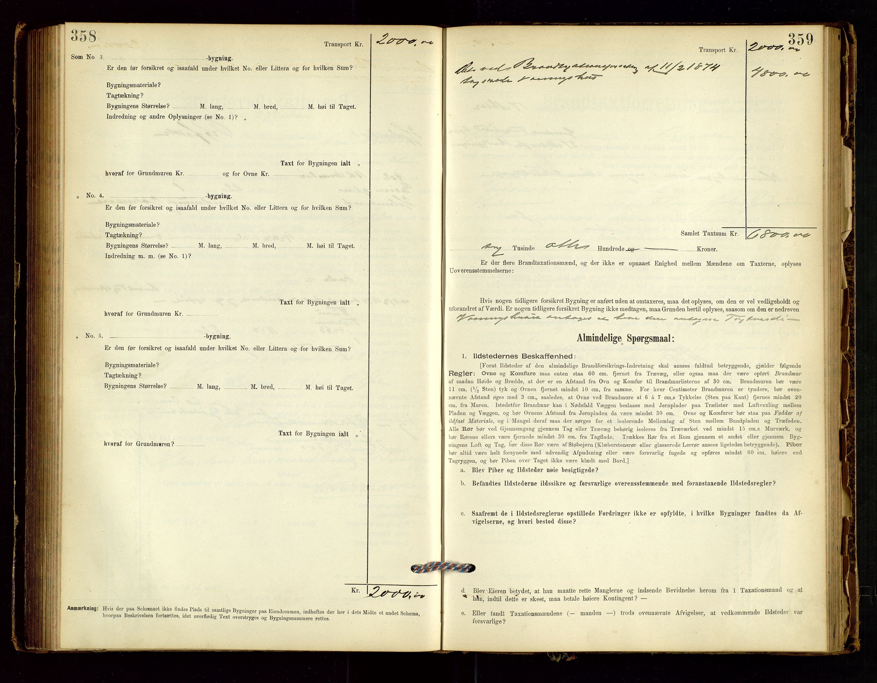 Hjelmeland lensmannskontor, AV/SAST-A-100439/Gob/L0001: "Brandtaxationsprotokol", 1895-1932, p. 358-359