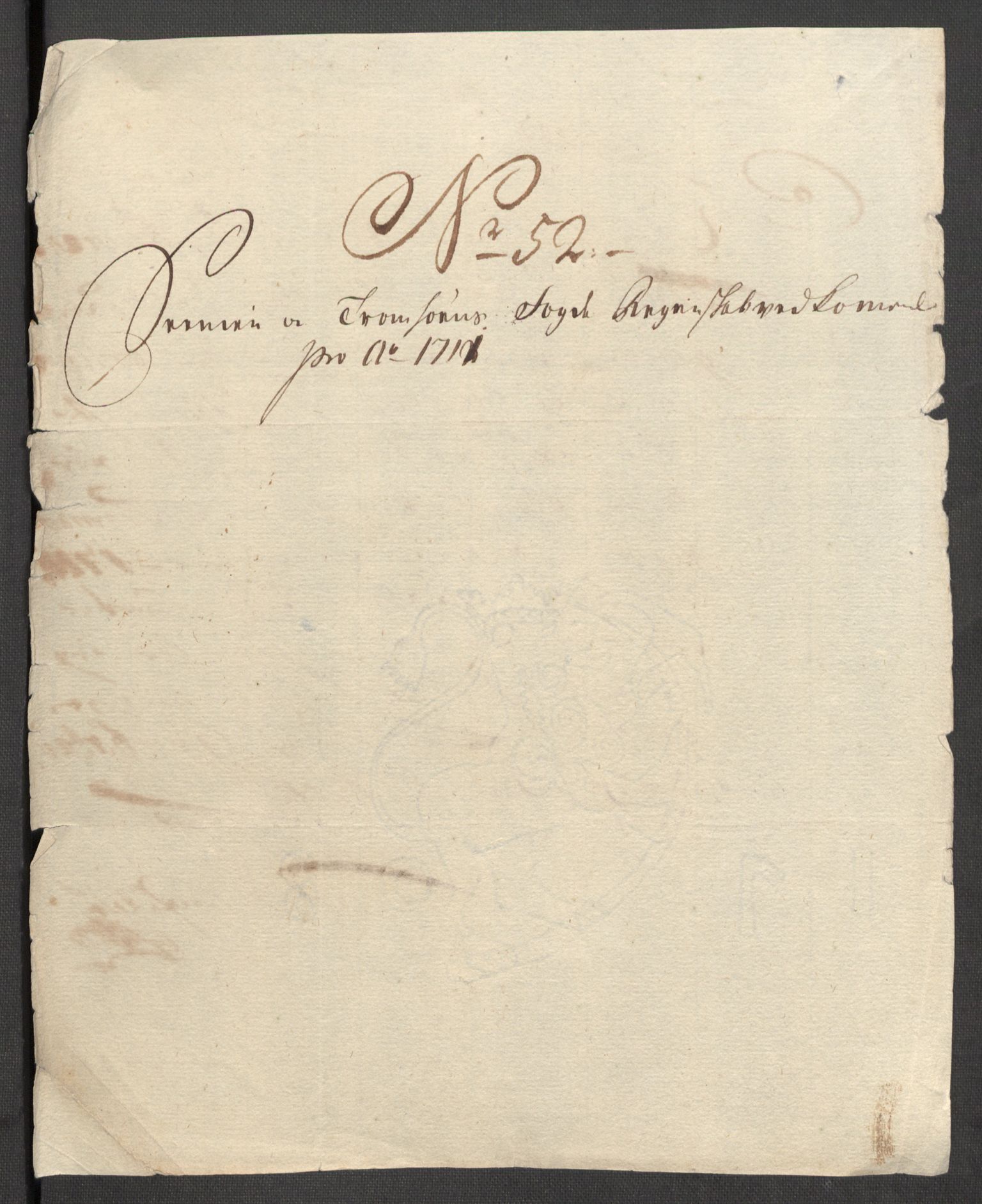 Rentekammeret inntil 1814, Reviderte regnskaper, Fogderegnskap, AV/RA-EA-4092/R68/L4758: Fogderegnskap Senja og Troms, 1711-1712, p. 293