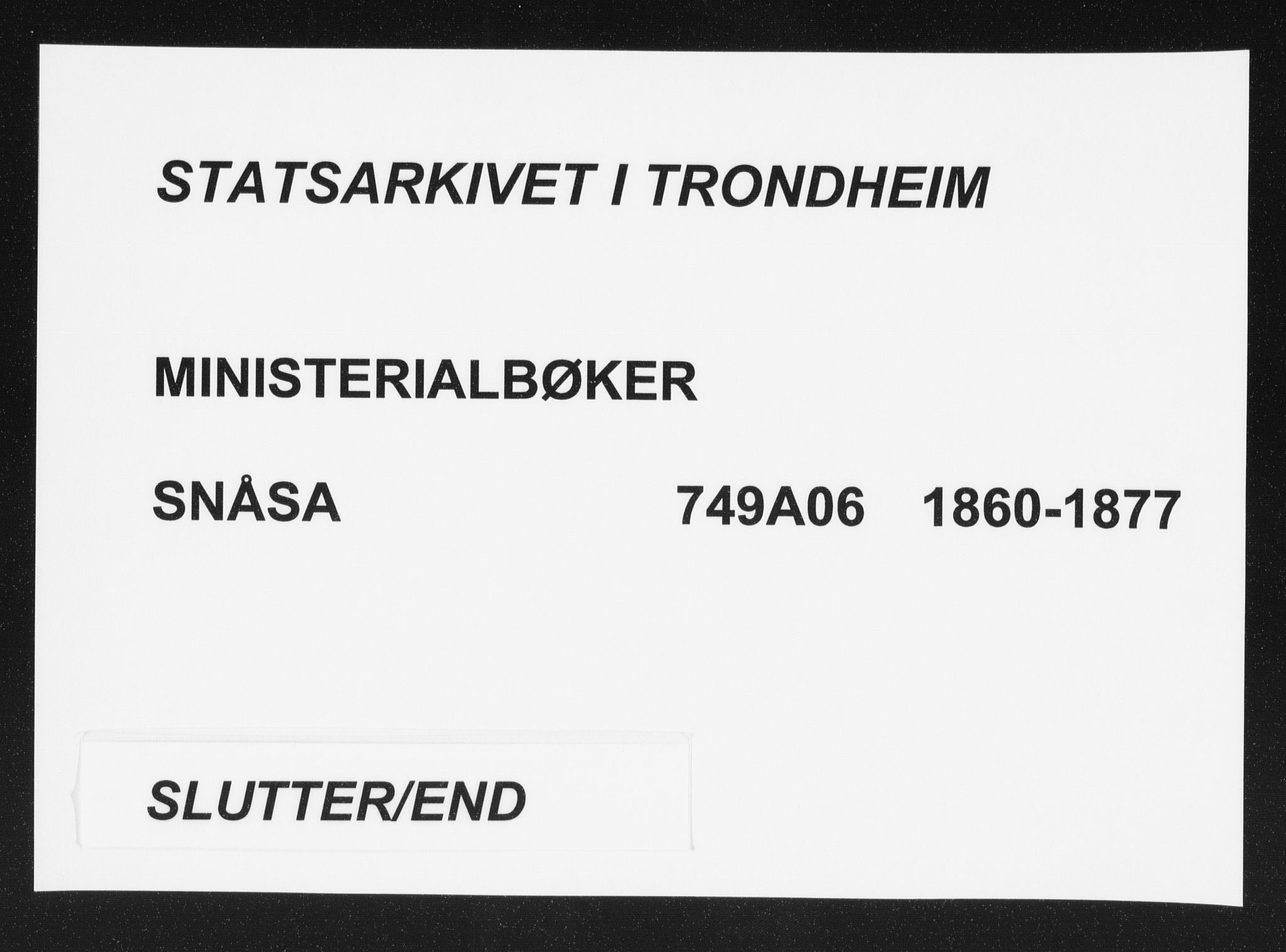Ministerialprotokoller, klokkerbøker og fødselsregistre - Nord-Trøndelag, SAT/A-1458/749/L0472: Parish register (official) no. 749A06, 1857-1873