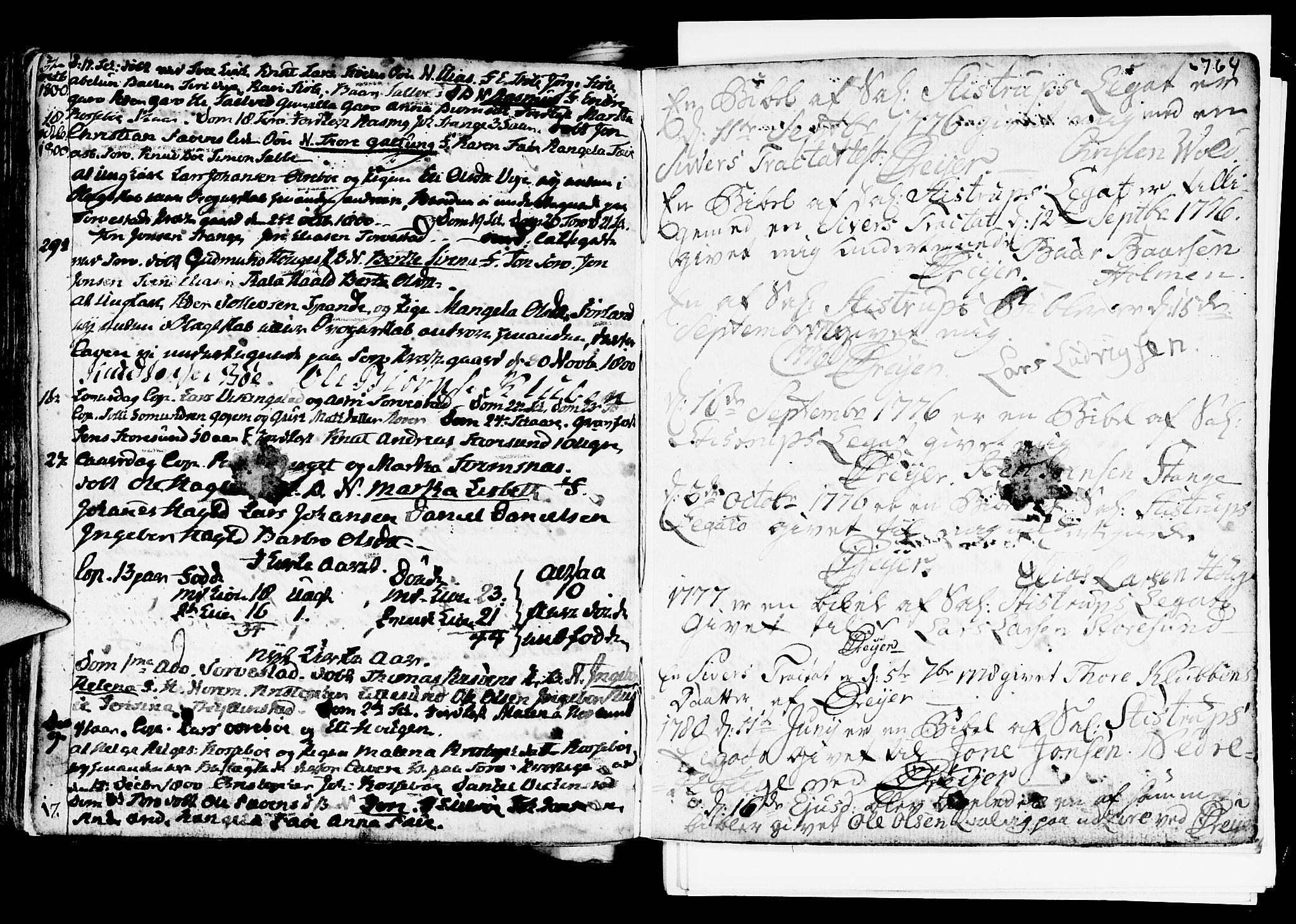 Torvastad sokneprestkontor, SAST/A -101857/H/Ha/Haa/L0001: Parish register (official) no. A 1, 1753-1800, p. 764