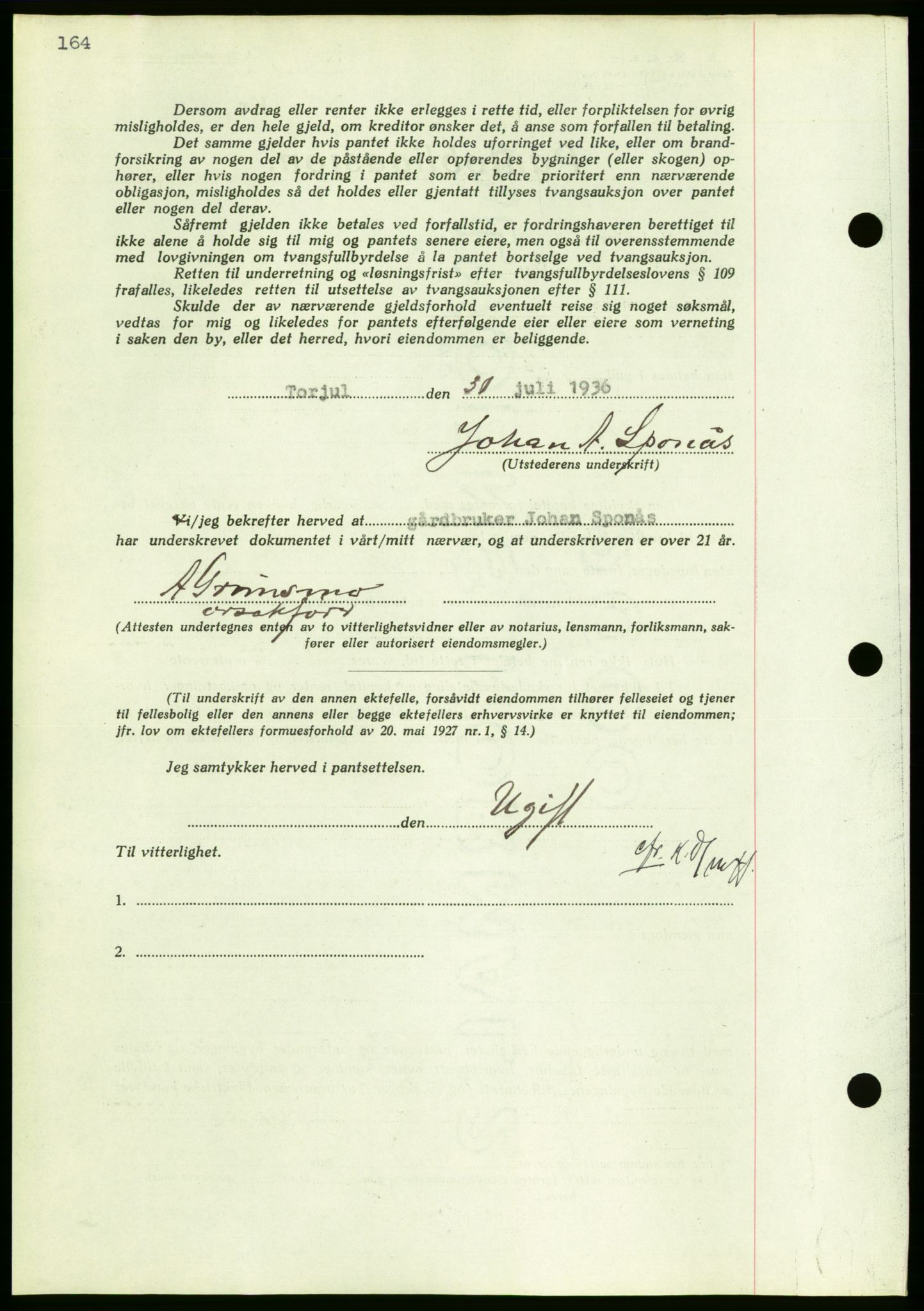 Nordmøre sorenskriveri, AV/SAT-A-4132/1/2/2Ca/L0090: Mortgage book no. B80, 1936-1937, Diary no: : 2214/1936