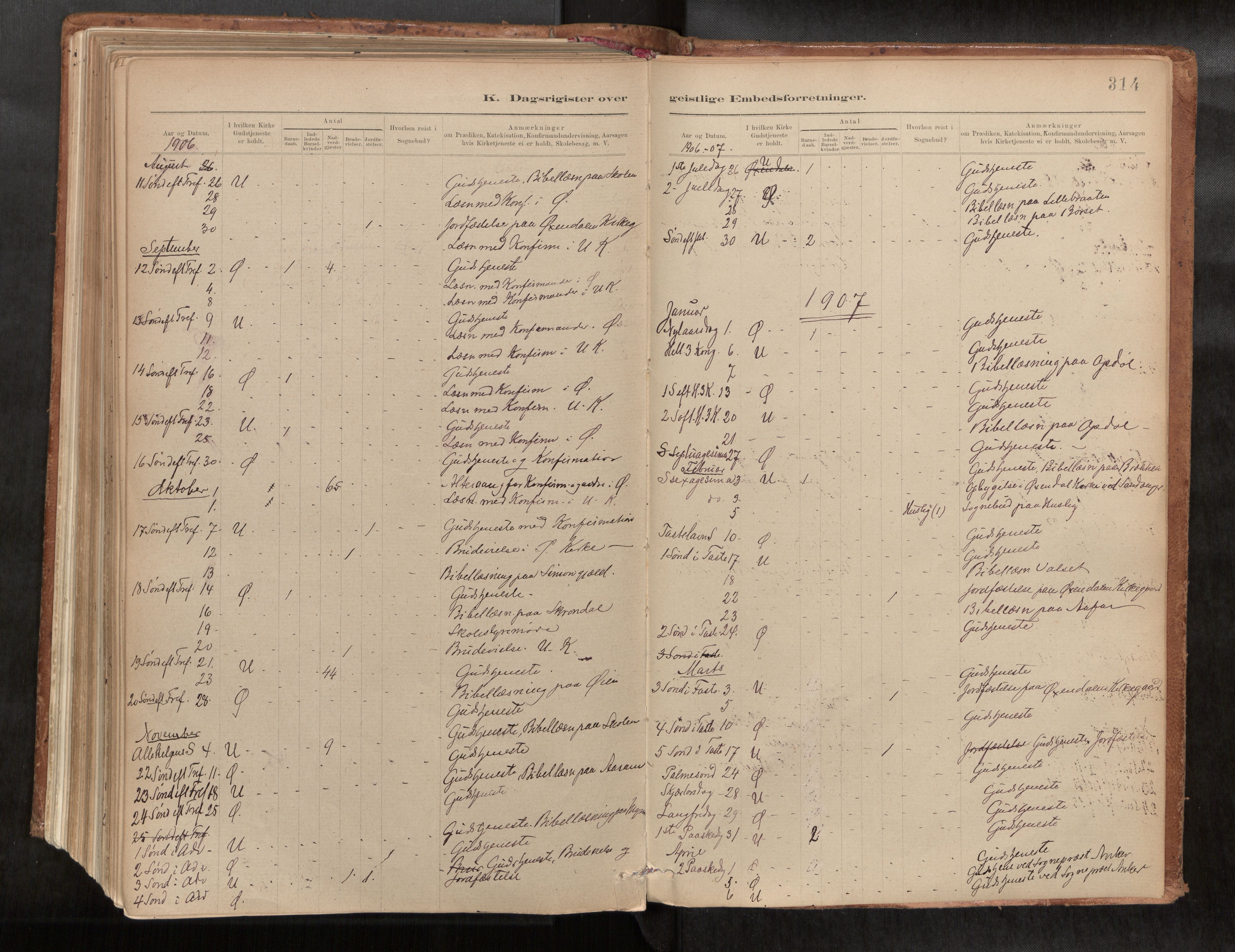 Ministerialprotokoller, klokkerbøker og fødselsregistre - Møre og Romsdal, AV/SAT-A-1454/588/L1006: Parish register (official) no. 588A03, 1886-1912, p. 314