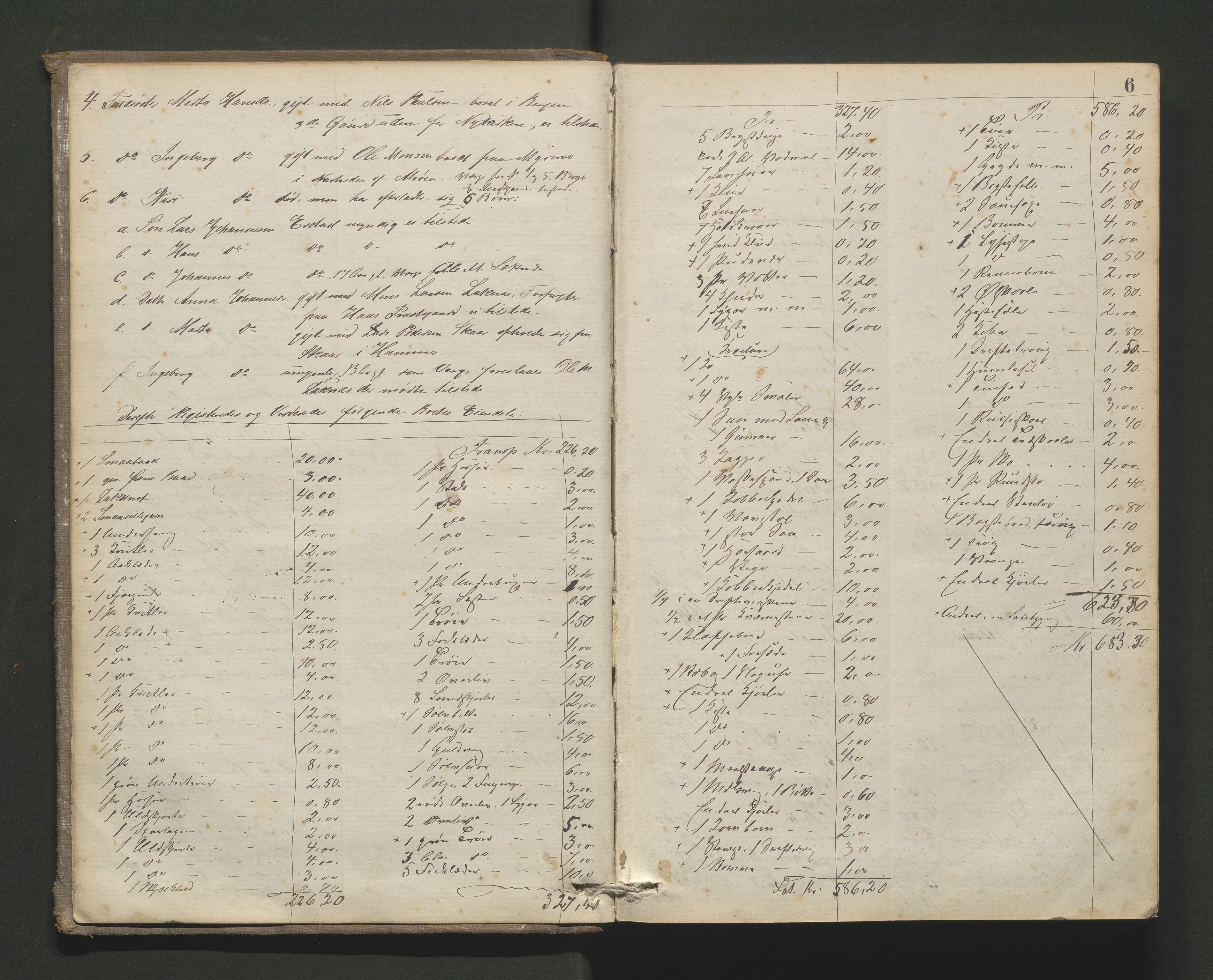 Lensmannen i Hamre, AV/SAB-A-32601/0006/L0001: Registreringsprotokoll, 1881-1896, p. 5b-6a