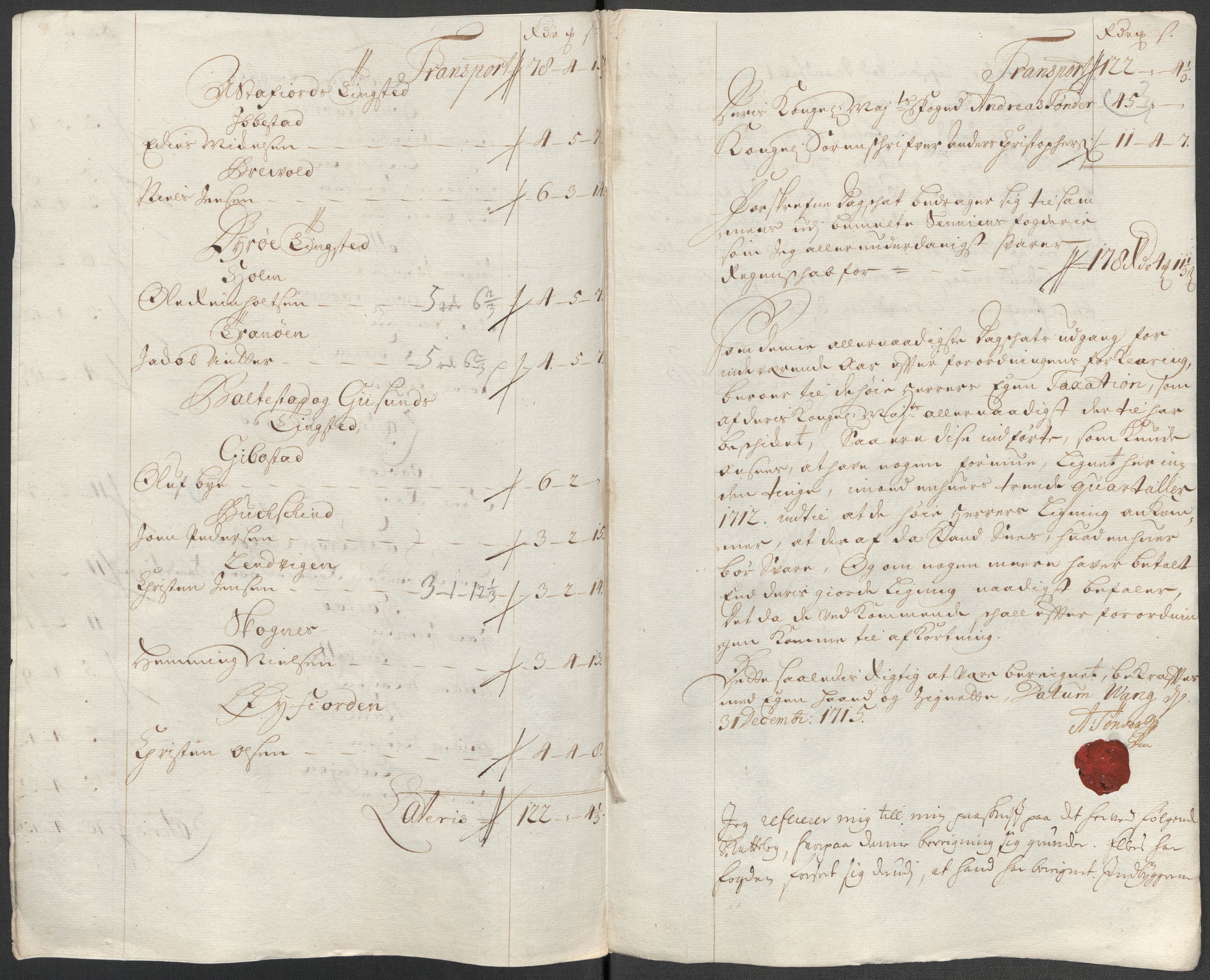 Rentekammeret inntil 1814, Reviderte regnskaper, Fogderegnskap, AV/RA-EA-4092/R68/L4761: Fogderegnskap Senja og Troms, 1715, p. 150