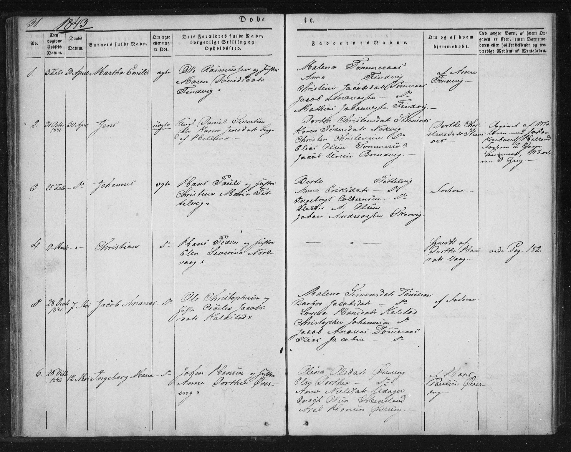 Ministerialprotokoller, klokkerbøker og fødselsregistre - Nordland, AV/SAT-A-1459/859/L0843: Parish register (official) no. 859A03, 1840-1848, p. 31