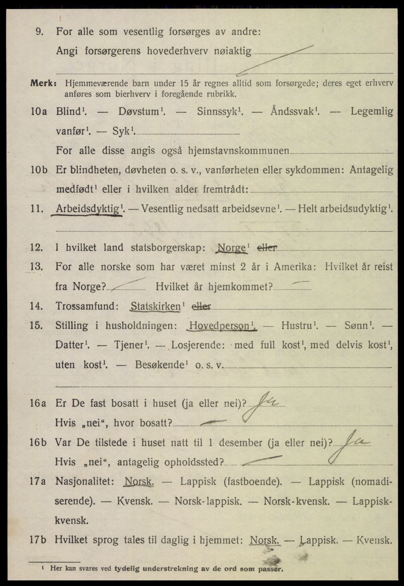 SAT, 1920 census for Otterøy, 1920, p. 3546