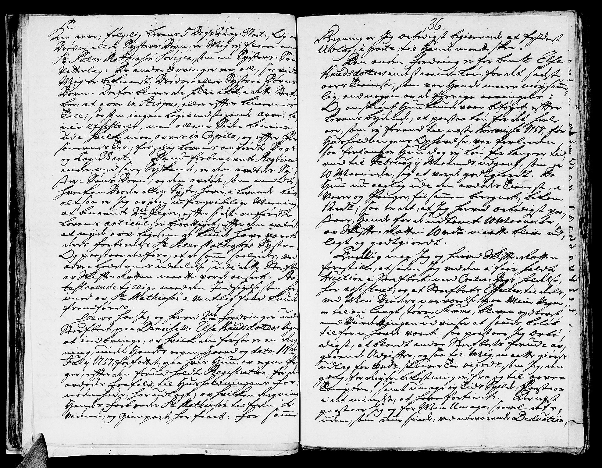 Helgeland sorenskriveri, AV/SAT-A-0004/3/3A/L0041: Konseptprotokoll 26, 1758, p. 35b-36a