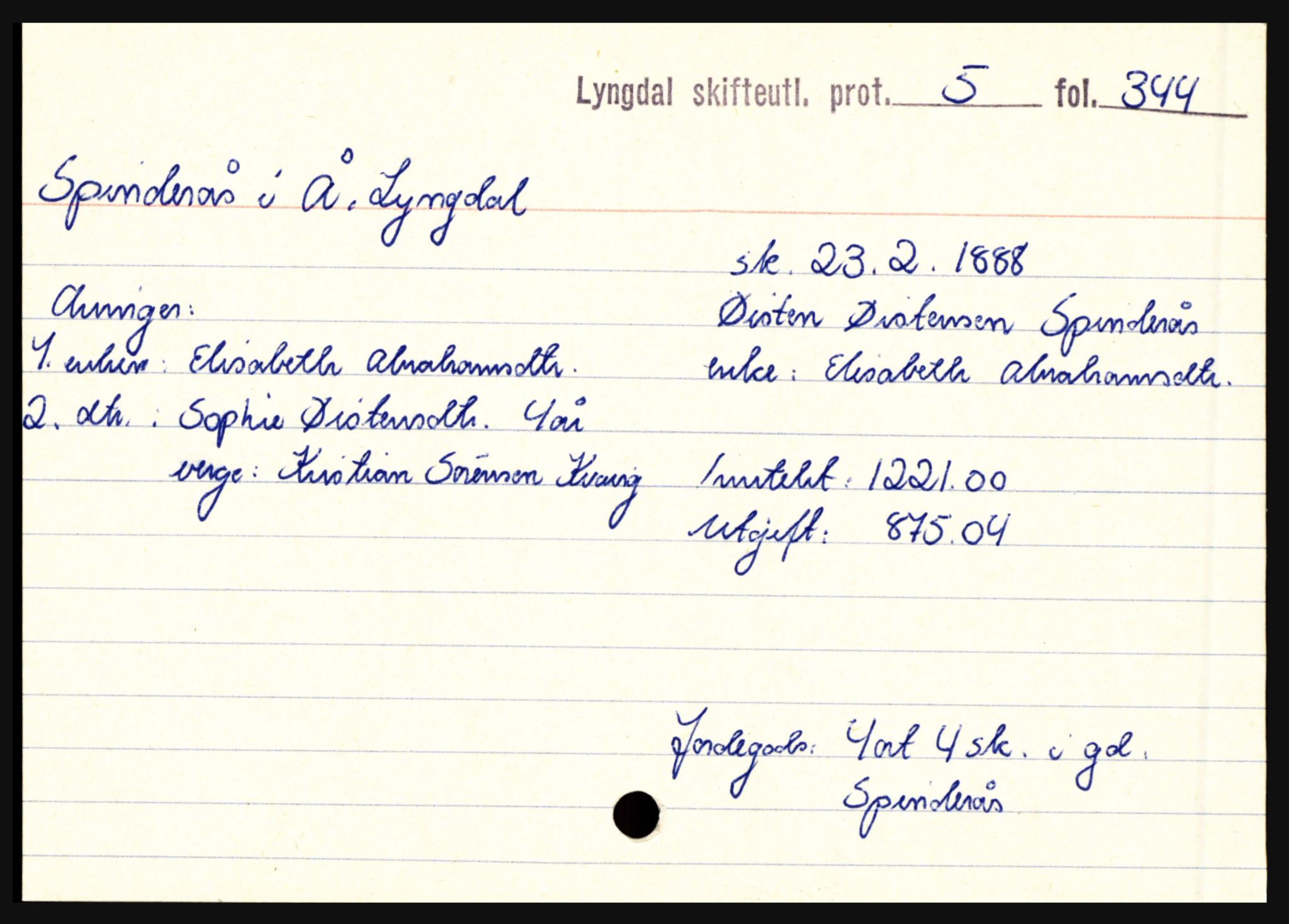 Lyngdal sorenskriveri, SAK/1221-0004/H, p. 10563