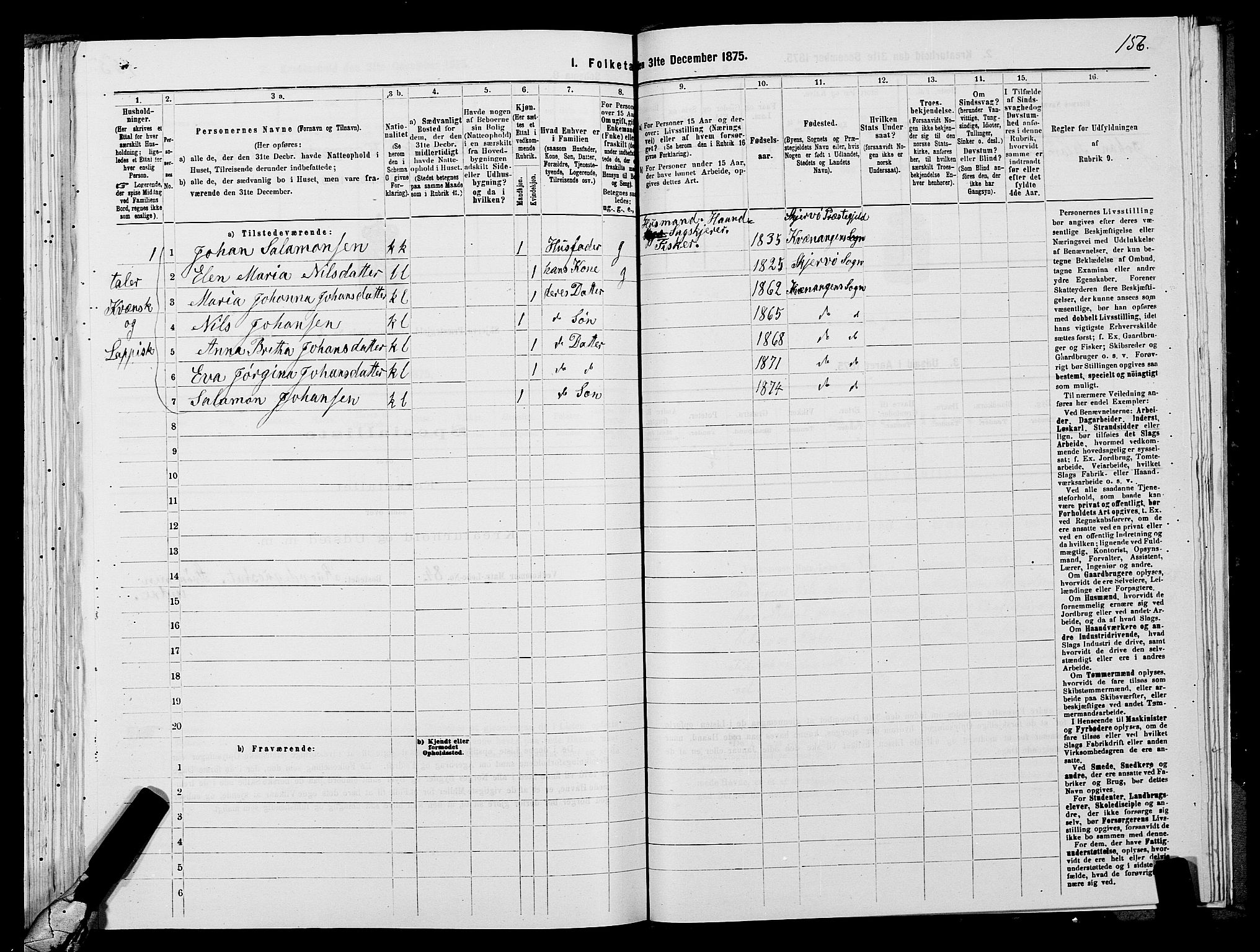 SATØ, 1875 census for 1941P Skjervøy, 1875, p. 2156