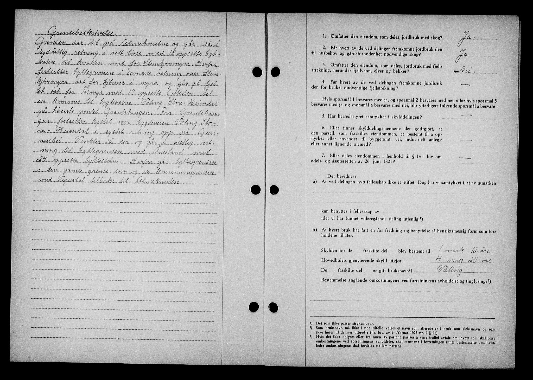 Nedenes sorenskriveri, AV/SAK-1221-0006/G/Gb/Gba/L0049: Mortgage book no. A-III, 1941-1942, Diary no: : 1096/1942