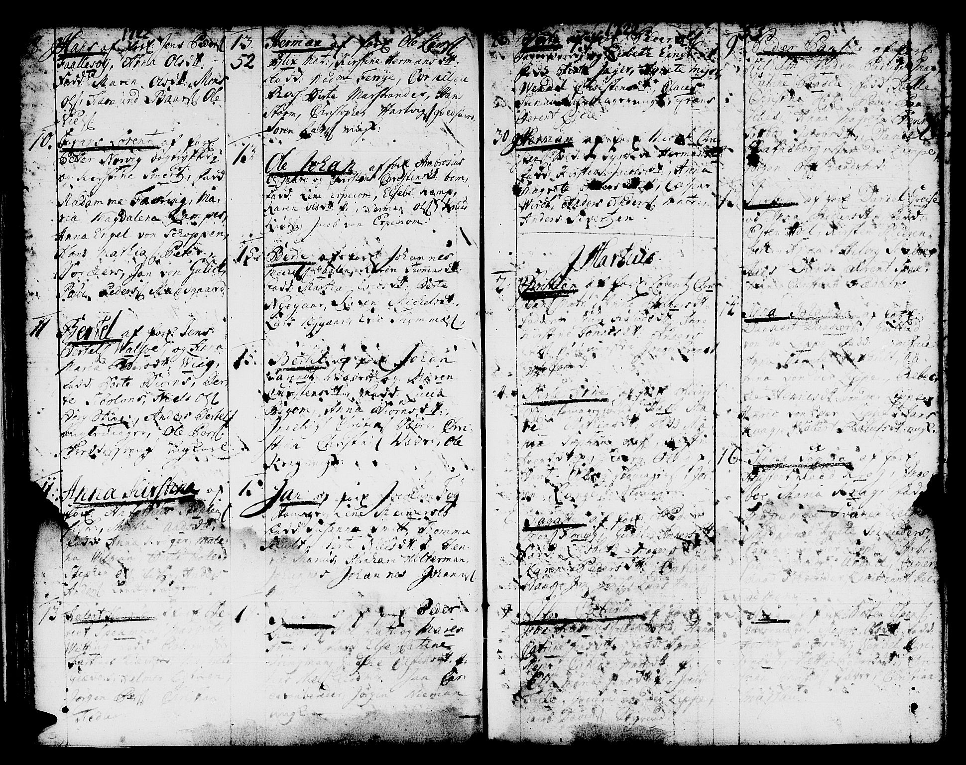Domkirken sokneprestembete, AV/SAB-A-74801/H/Haa/L0001: Parish register (official) no. A 1, 1719-1732, p. 52-53