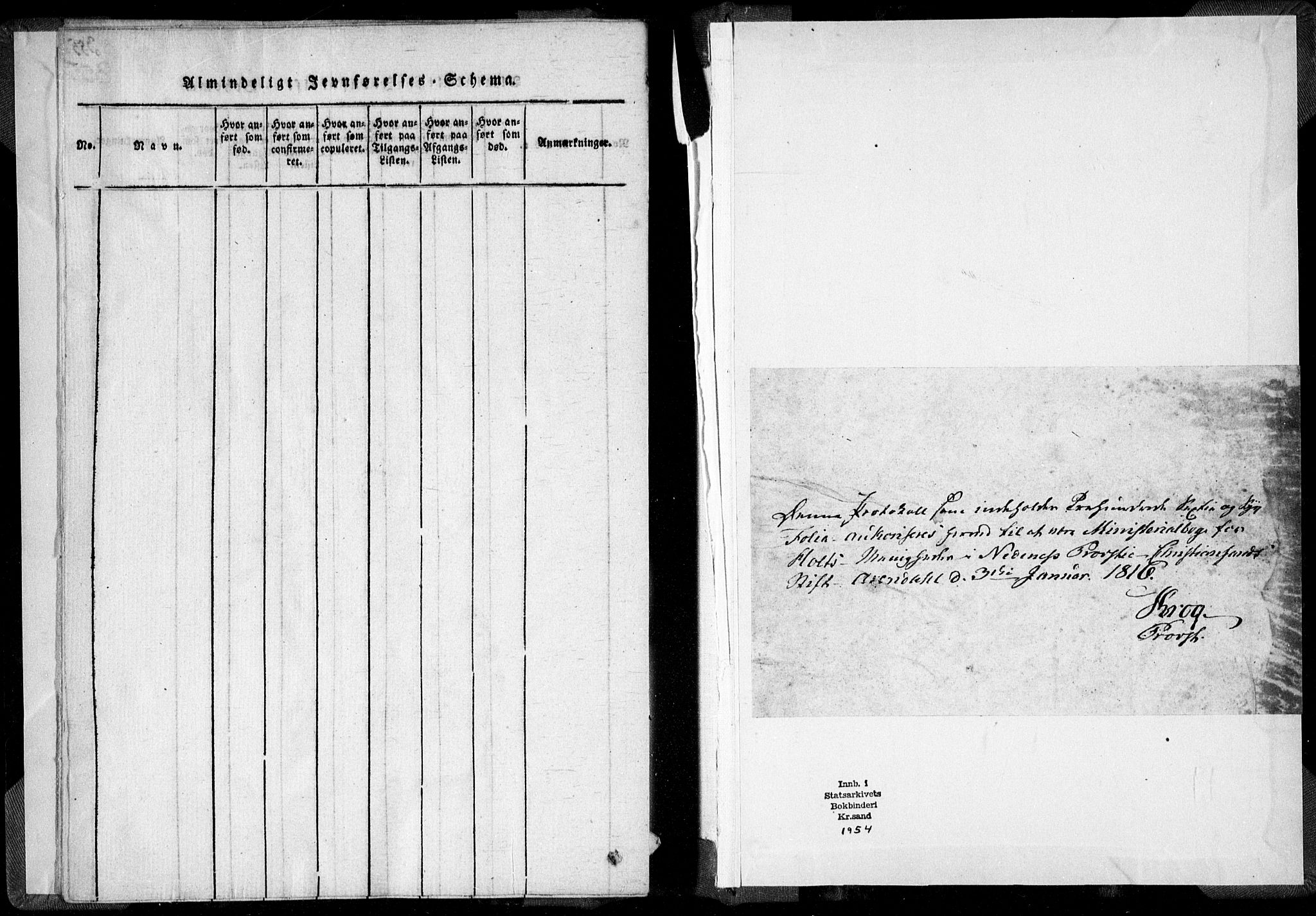 Holt sokneprestkontor, SAK/1111-0021/F/Fa/L0005: Parish register (official) no. A 5, 1813-1821