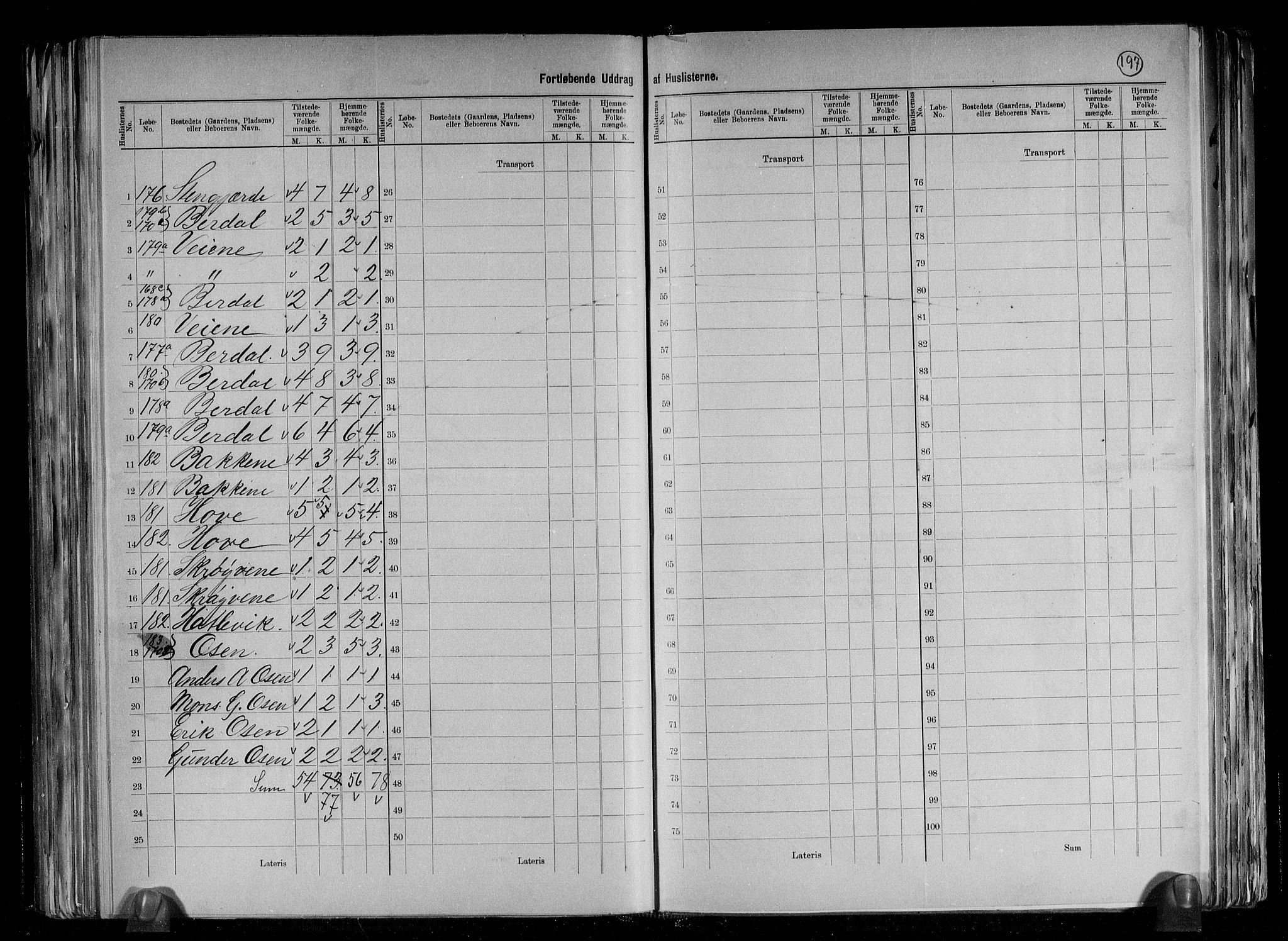 RA, 1891 census for 1419 Leikanger, 1891, p. 39