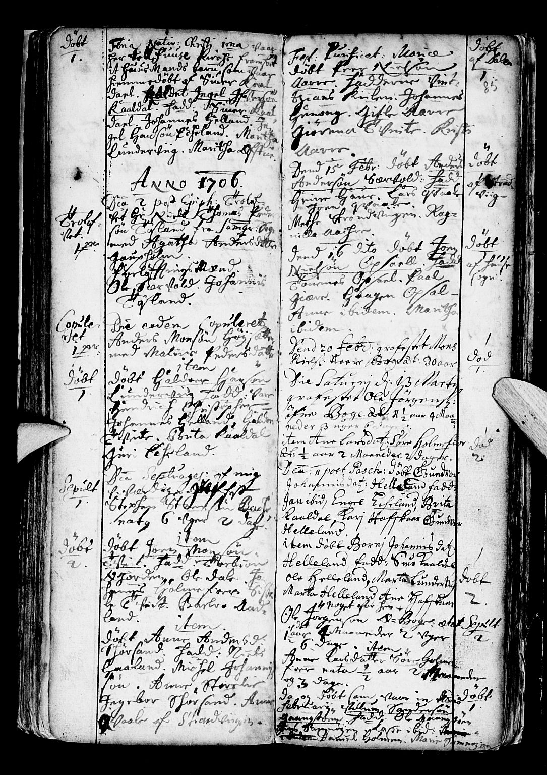 Os sokneprestembete, SAB/A-99929: Parish register (official) no. A 6, 1669-1719, p. 86