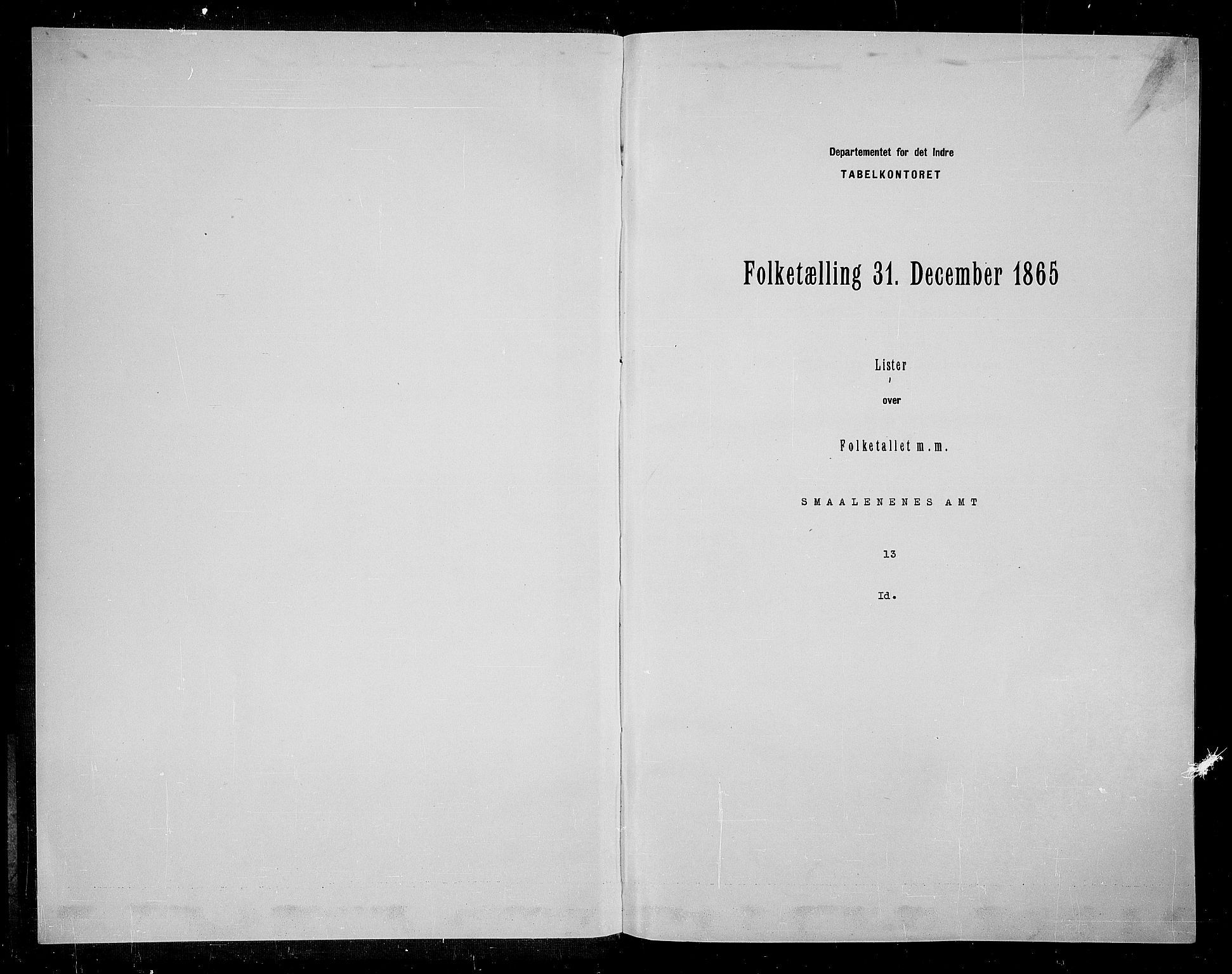 RA, 1865 census for Idd, 1865, p. 3