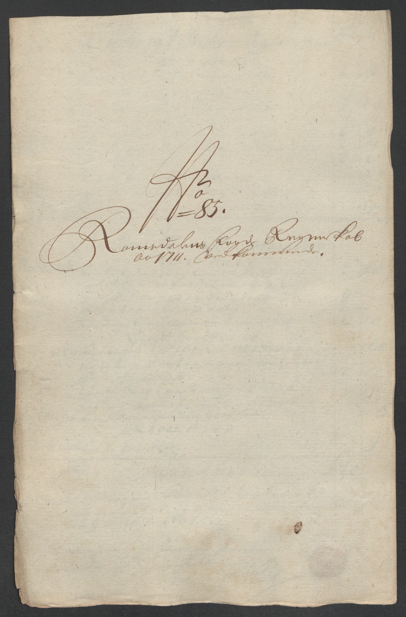 Rentekammeret inntil 1814, Reviderte regnskaper, Fogderegnskap, RA/EA-4092/R55/L3660: Fogderegnskap Romsdal, 1711, p. 408