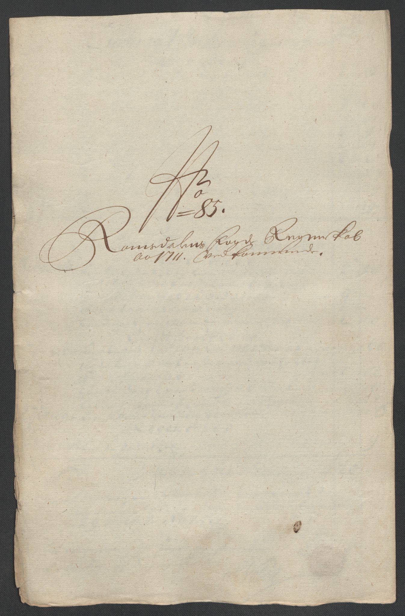 Rentekammeret inntil 1814, Reviderte regnskaper, Fogderegnskap, AV/RA-EA-4092/R55/L3660: Fogderegnskap Romsdal, 1711, p. 408